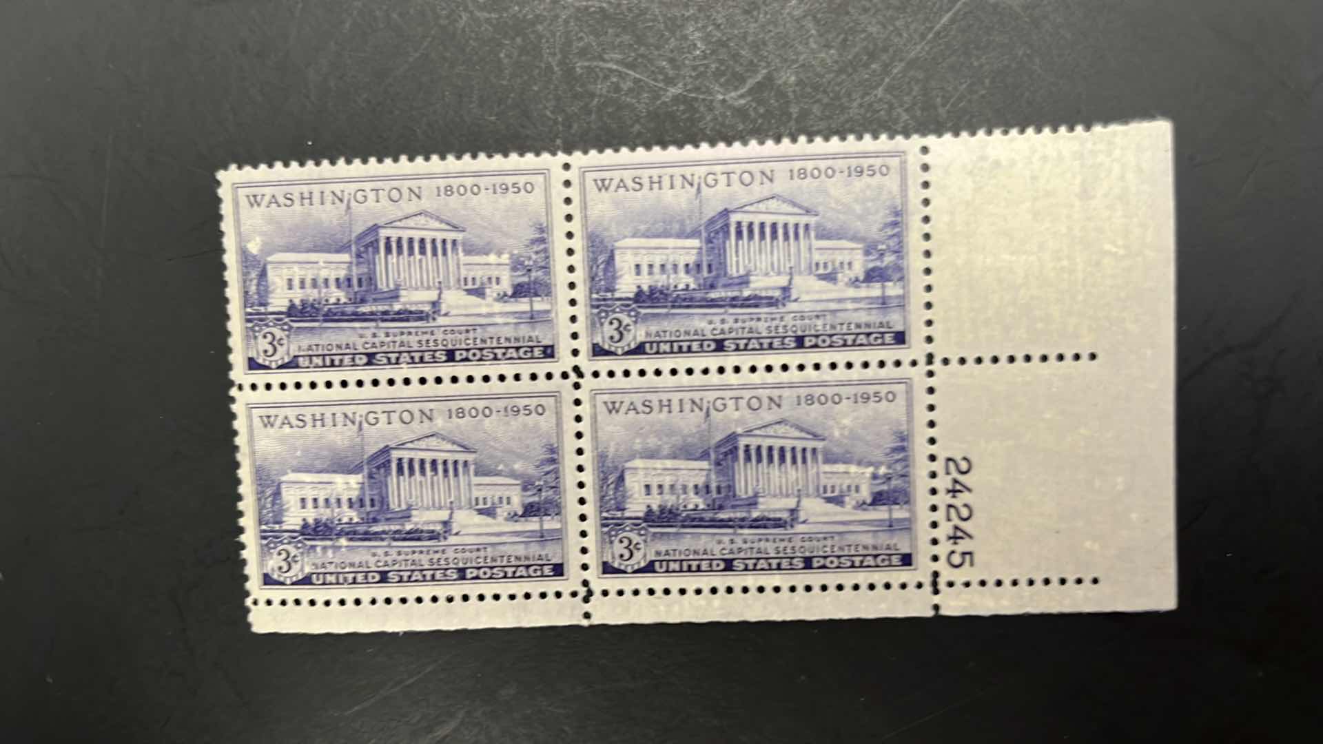 Photo 1 of STAMPS BLOCK UNITED STATES 1950 SUPREME COURT #991