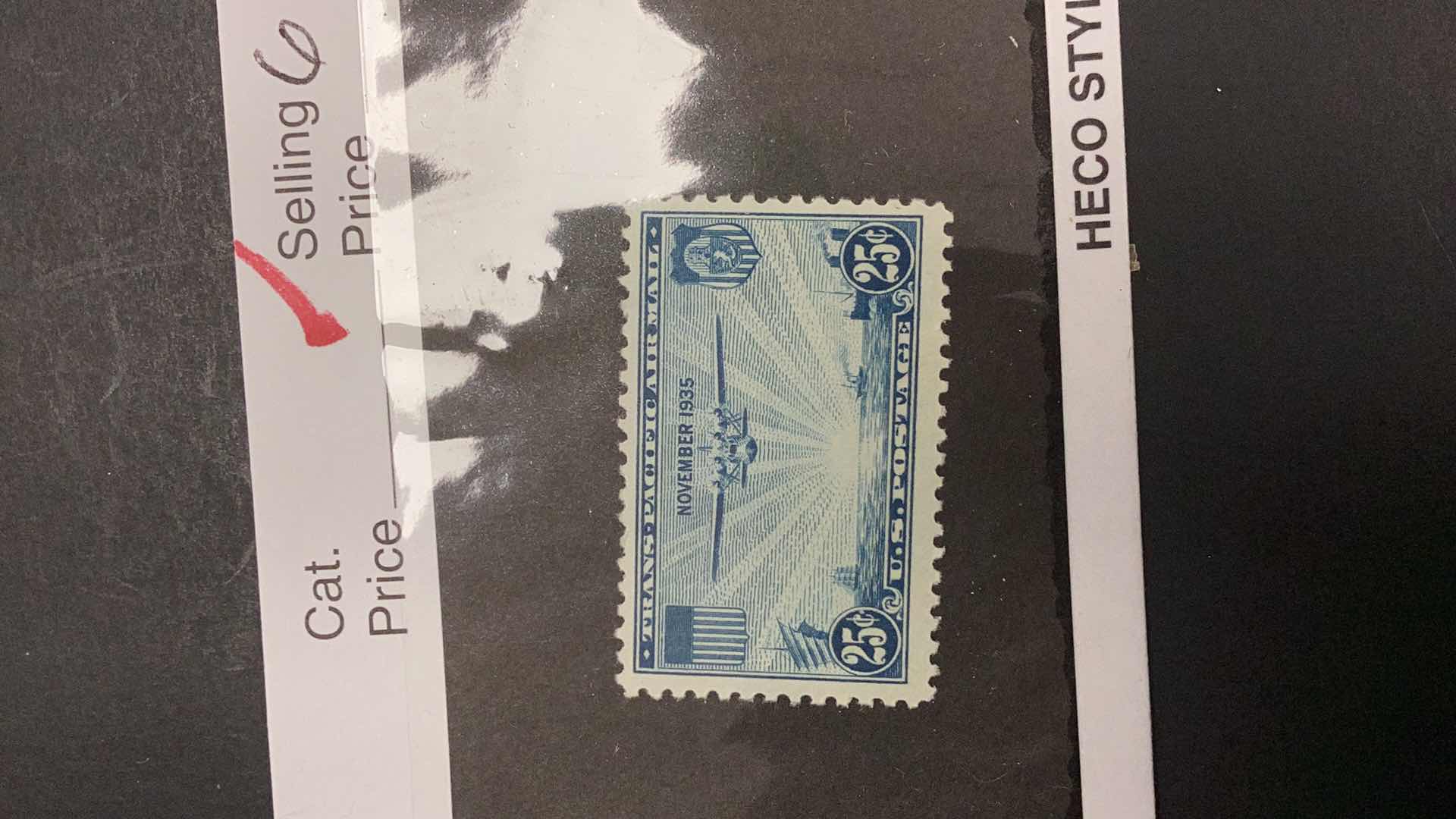 Photo 1 of STAMPS UNITED STATES TRANSPACIFIC AIRMAIL CHINA CLIPPER #C22 1937
