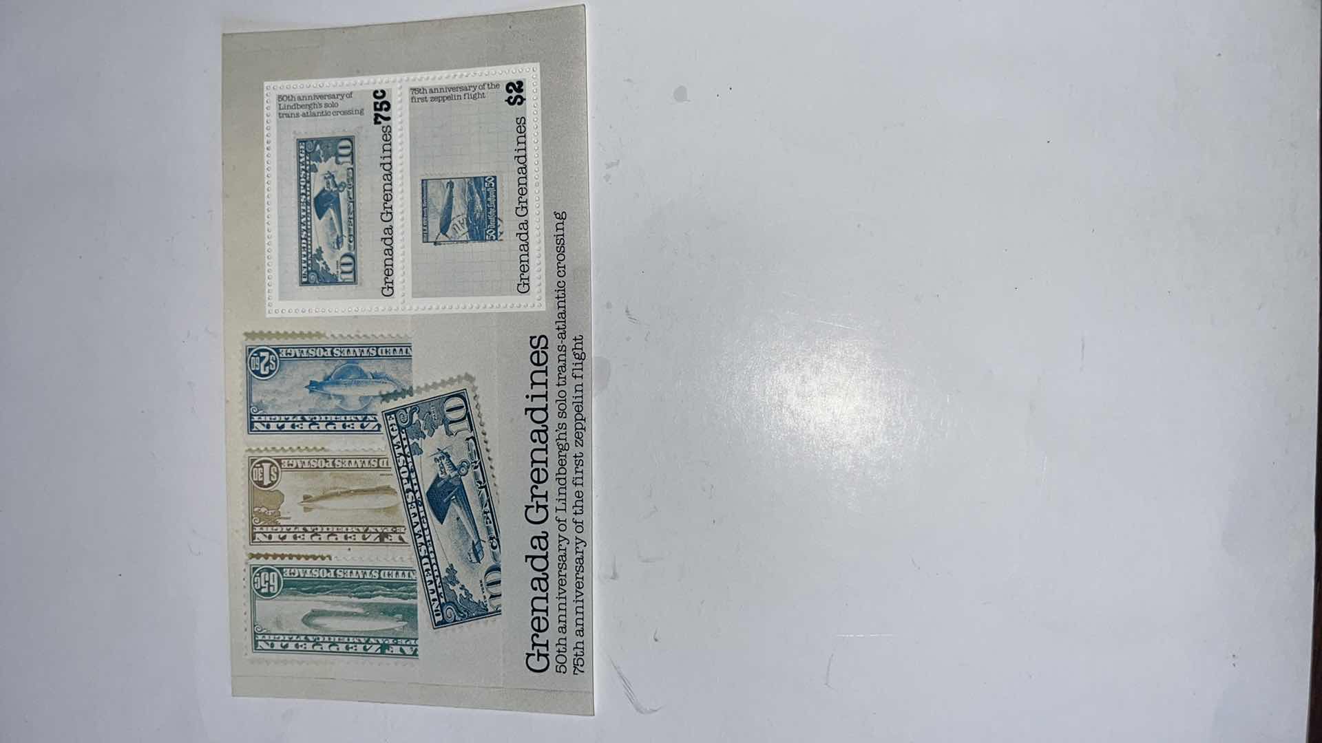 Photo 3 of GRENADA GRENADINES 1978 50TH AND 75TH ANNIVERSARY BLOCK OF 2 STAMPS
