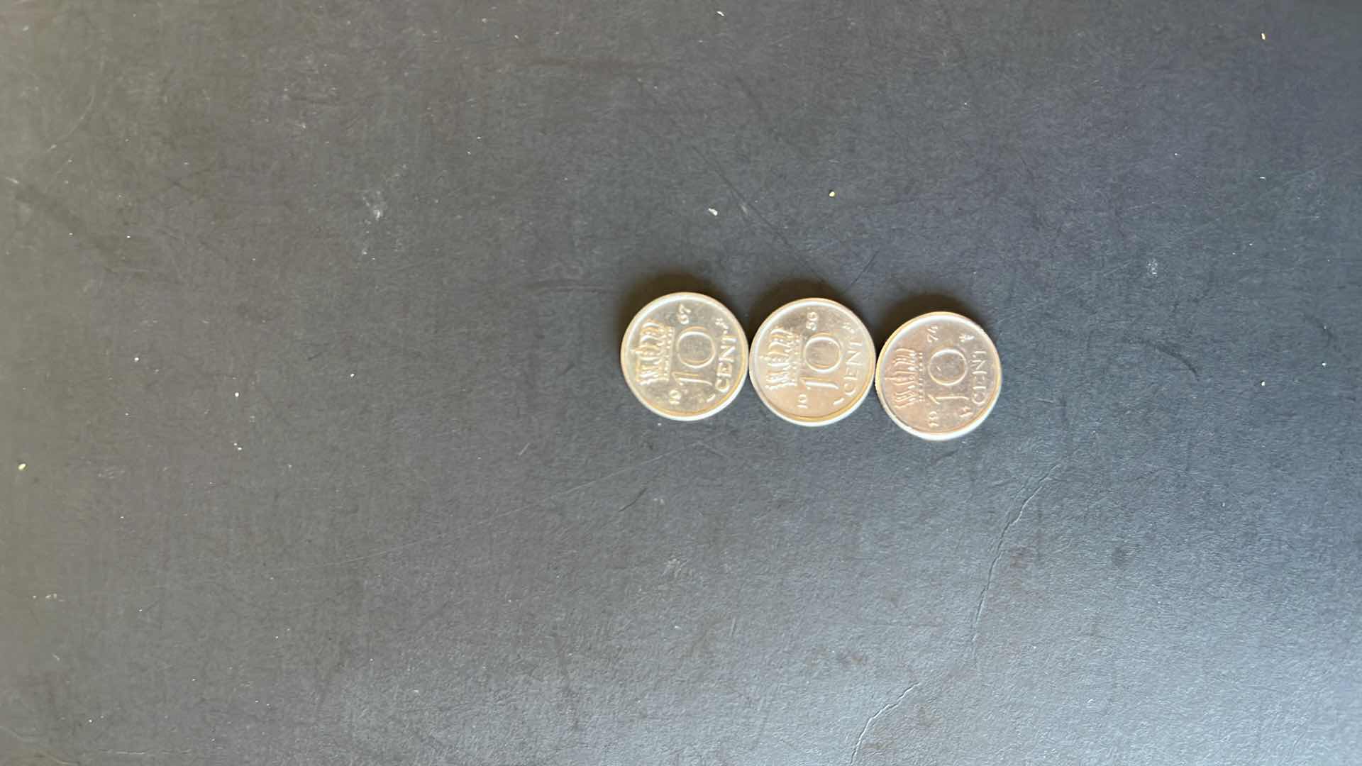 Photo 1 of NETHERLANDS SET OF 3 COINS