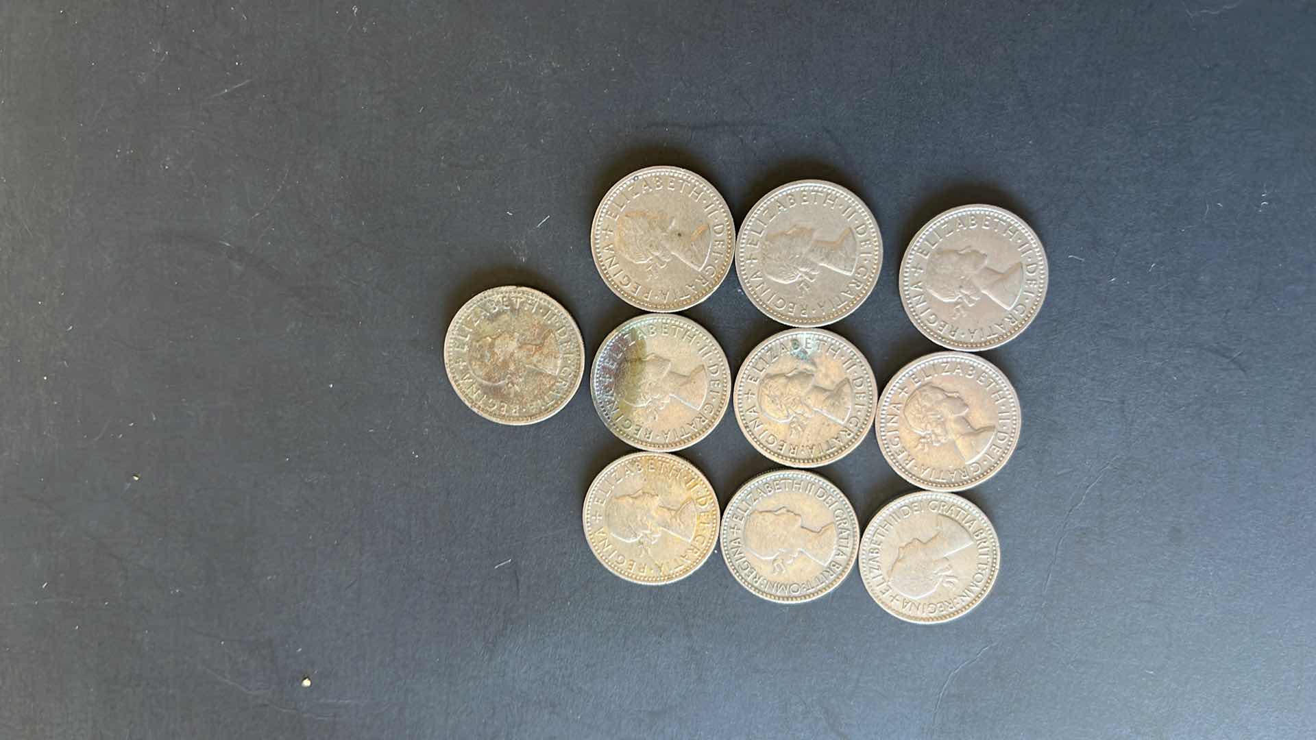 Photo 1 of ENGLAND SET OF 10 COINS