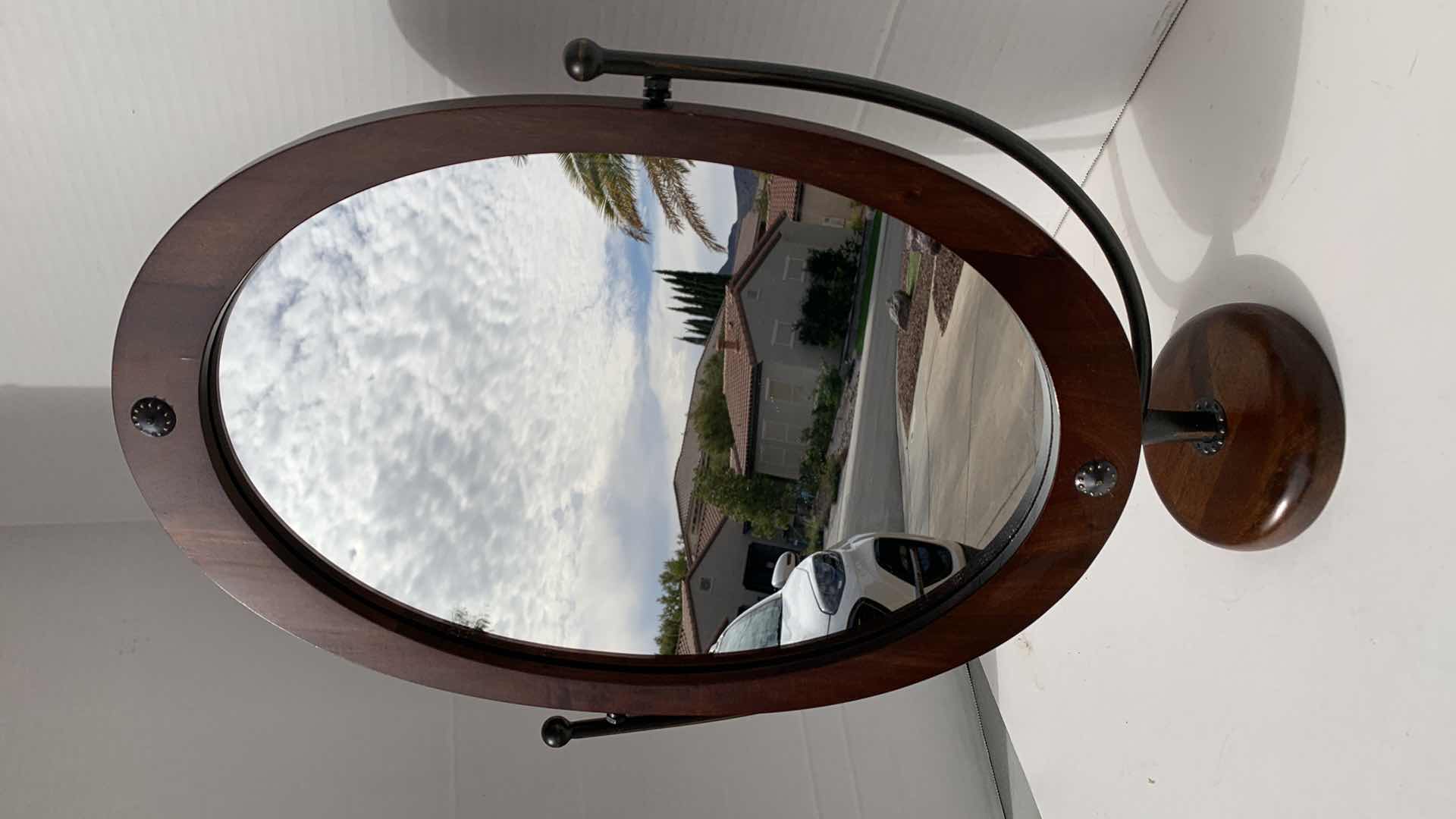 Photo 1 of PIER ONE WALNUT MIRROR 