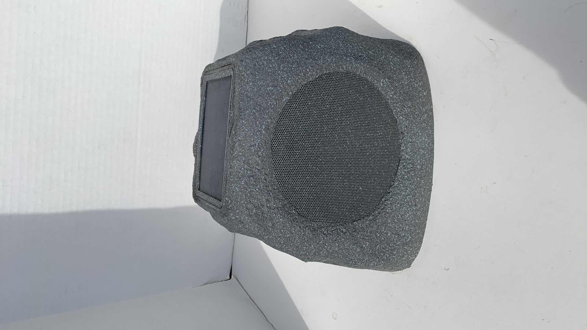 Photo 1 of ION AUDIO SOLAR ROCK MULTI-SYNC SOLAR RECHARGEABLE OUTDOOR BLUETOOTH SPEAKER