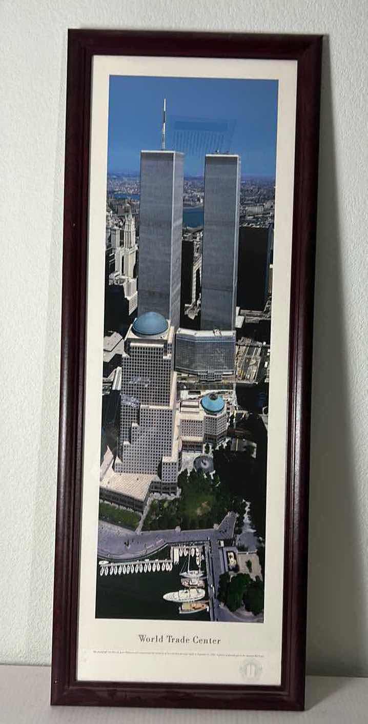 Photo 4 of WORLD TRADE CENTER ARTWORK- COMMEMORATIVE PHOTO FRAMED 16” x 43