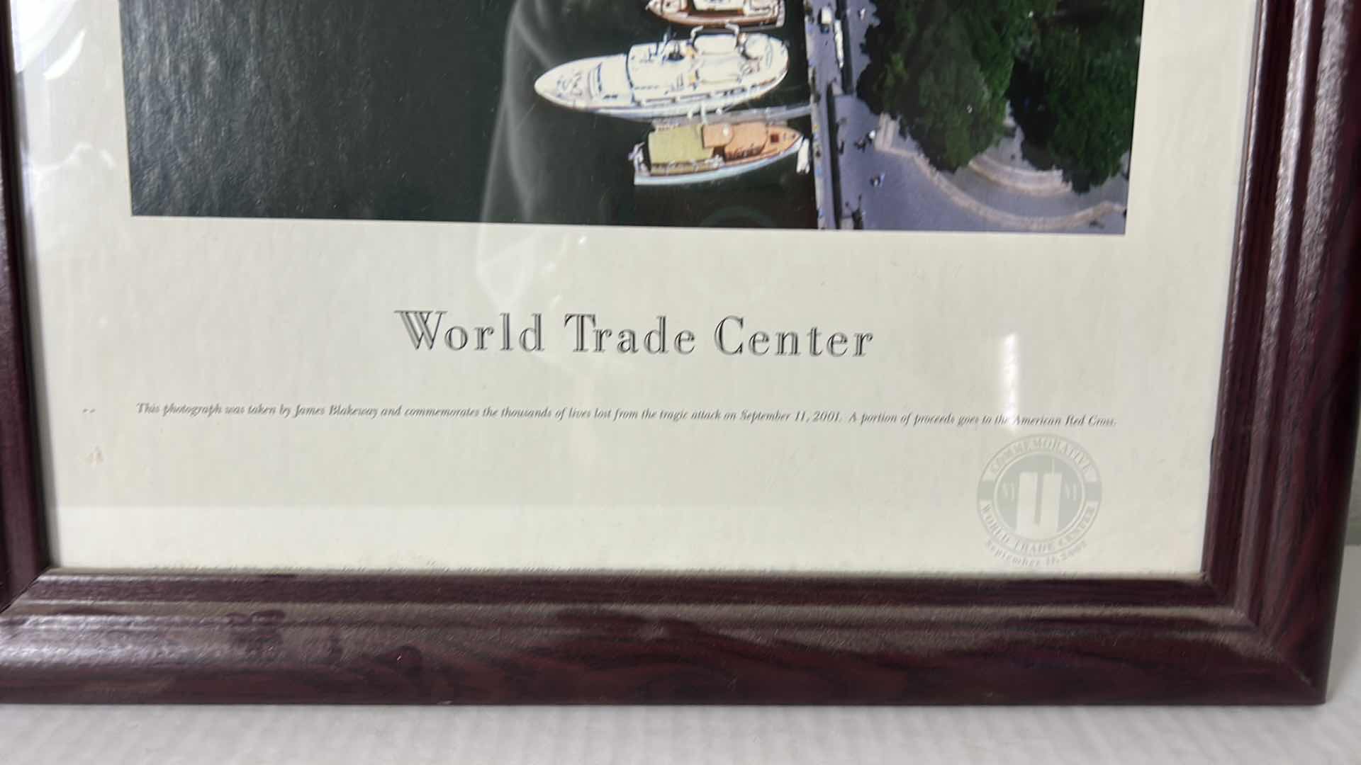 Photo 3 of WORLD TRADE CENTER ARTWORK- COMMEMORATIVE PHOTO FRAMED 16” x 43