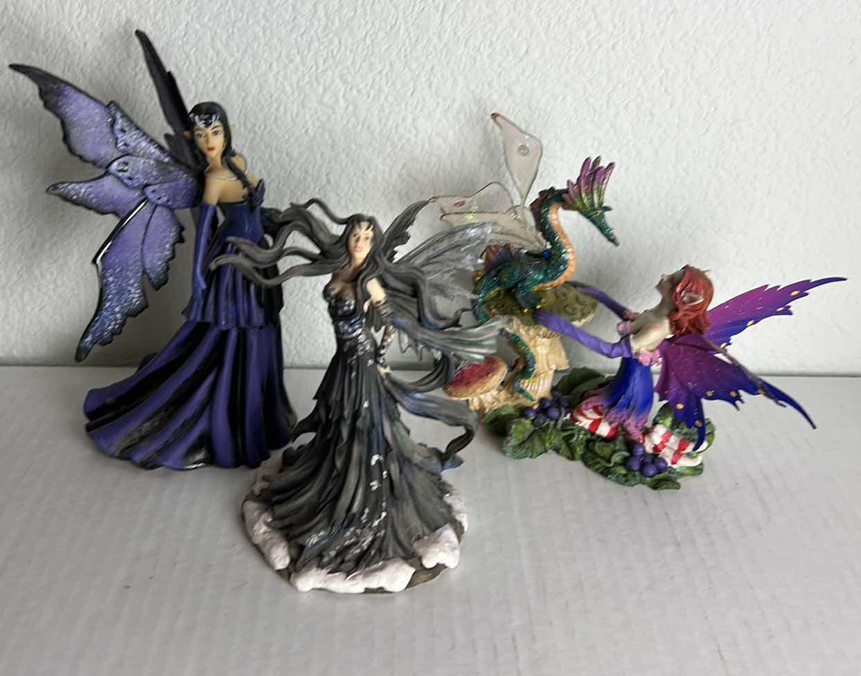 Photo 9 of 3 FAIRY FIGURINES TALLEST H8” (1 LIMITED EDITION NUMBERED)
