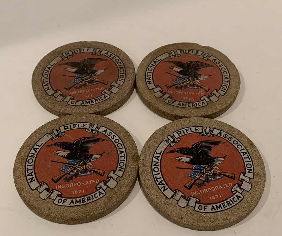 Photo 1 of NATIONAL RIFLE ASSOCIATION STONE COASTERS