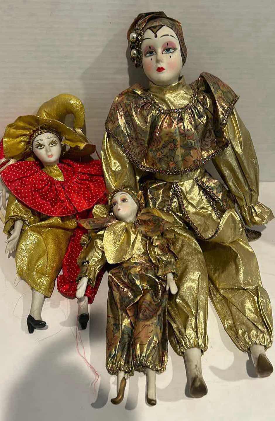 Photo 5 of 3 PORCELAIN DOLLS LARGEST 22”