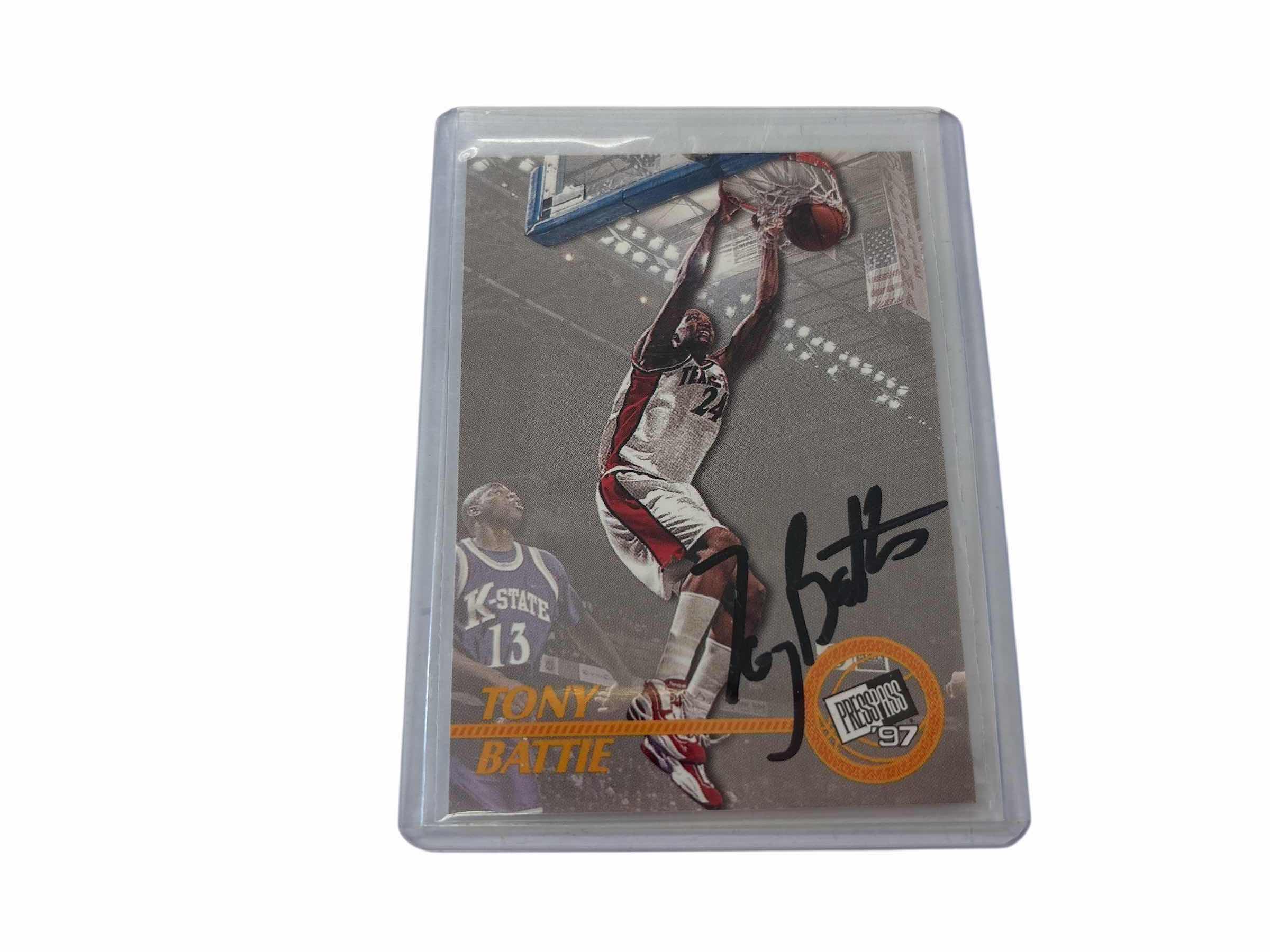 Photo 1 of 1997 TONY BATTIE PRESS PASS ROOKIE AUTHENTIC RC