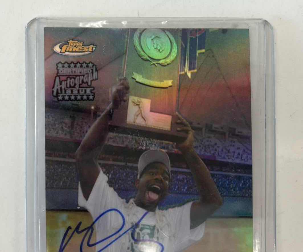 Photo 1 of 2000 MATEEN CLEAVES FINEST NCAA NATIONAL CHAMPS AUTOGRAPH REFRACTOR MSU