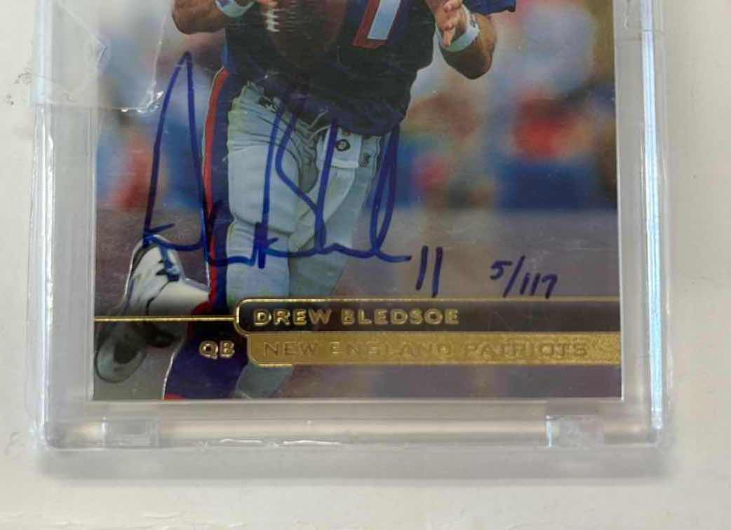 Photo 1 of 1999 DREW BLEDSOE SP AUTHENTIC BUYBACKS AUTOGRAPH #D16/47