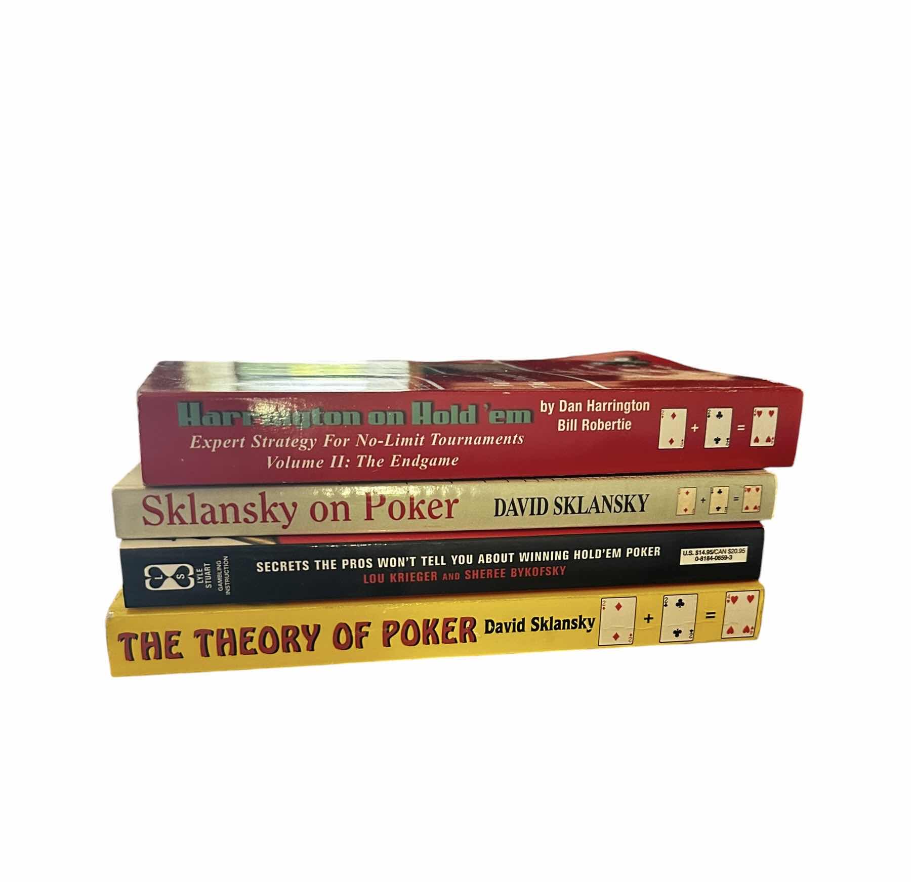 Photo 1 of COLLECTION (4) OF POKER STRATEGIES, SECRETS, AND THEORIES