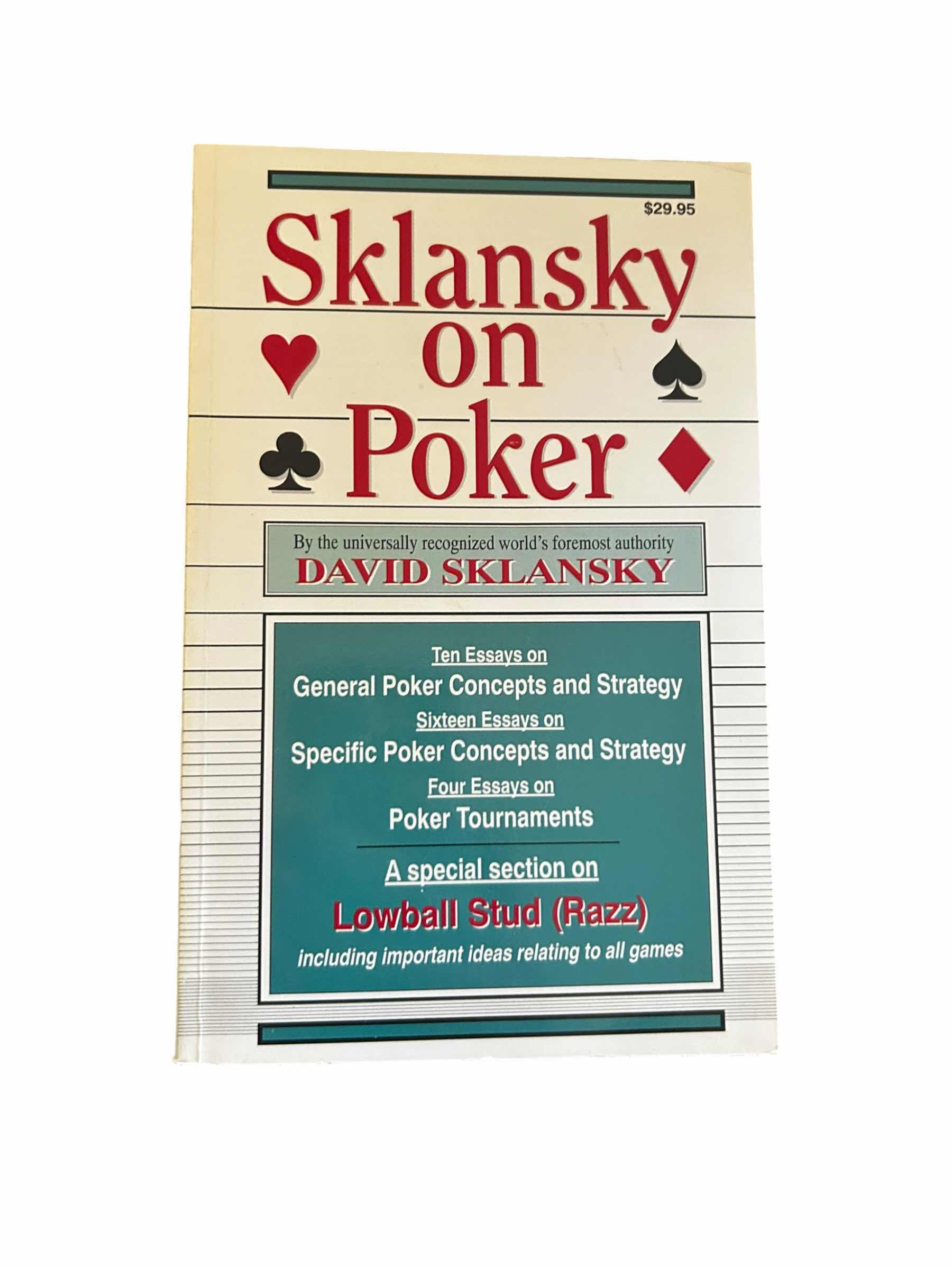 Photo 1 of COLLECTION (4) OF POKER STRATEGIES, SECRETS, AND THEORIES