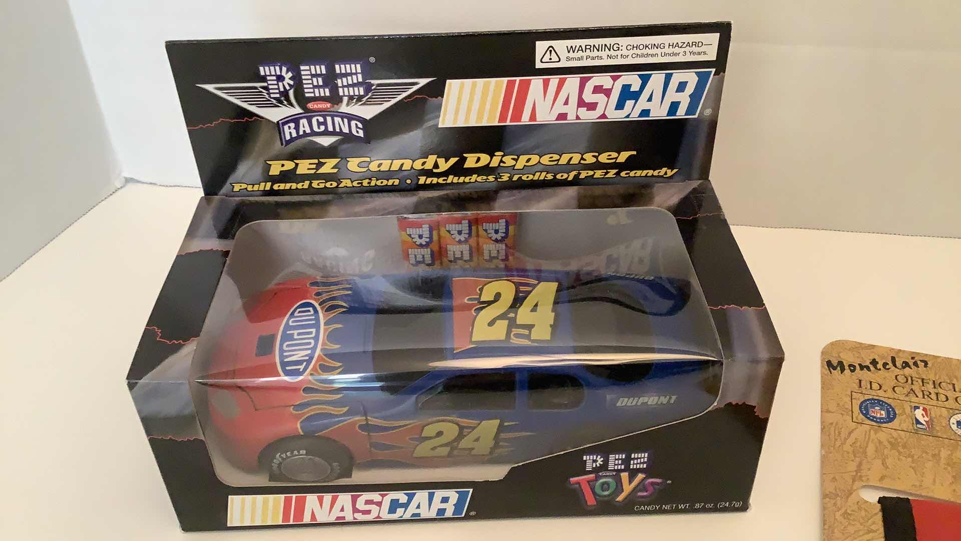 Photo 3 of NASCAR #24 PEZ CANDY DISPENSER AND CARD CASE