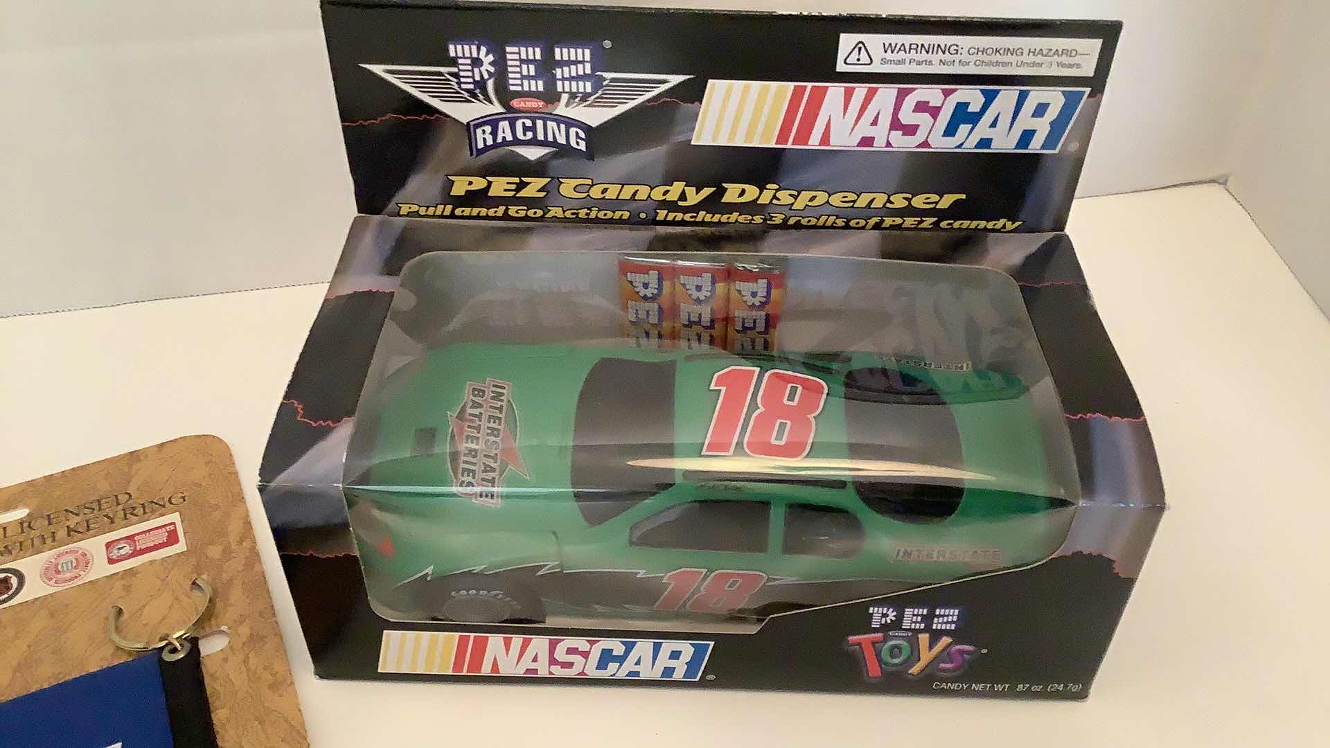 Photo 3 of NASCAR #18 PEZ CANDY DISPENSER AND CARD CASE