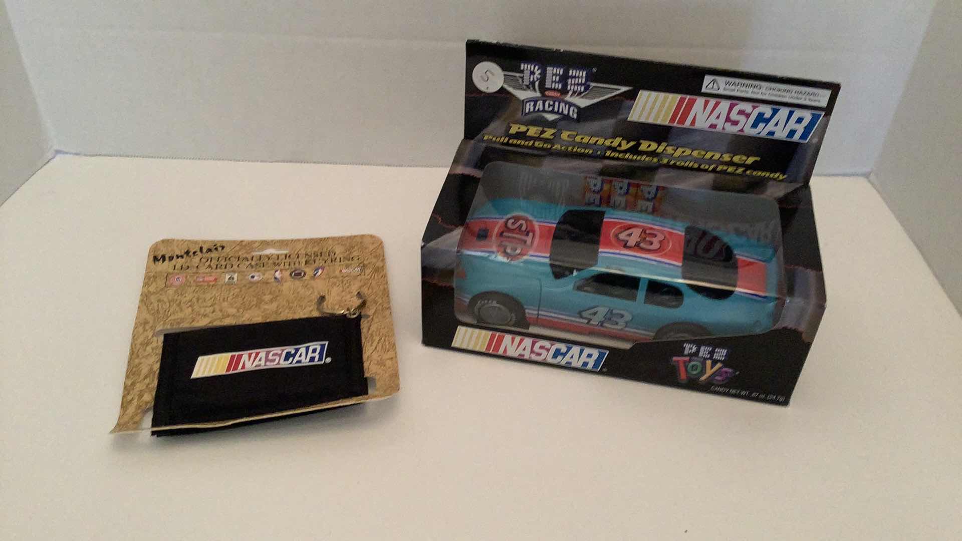 Photo 1 of NASCAR #43 PEZ CANDY DISPENSER AND CARD CASE