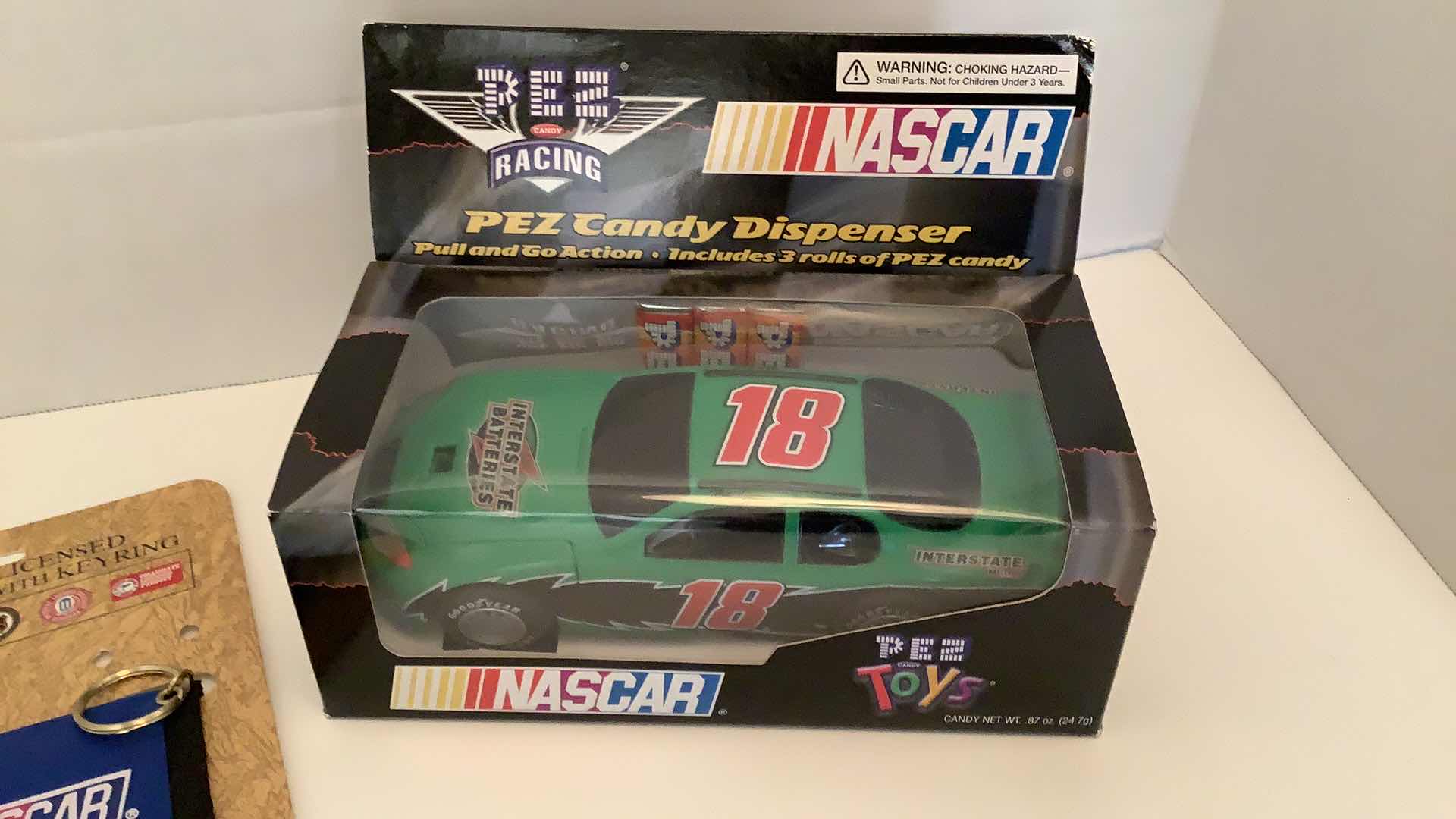 Photo 3 of NASCAR #18 PEZ CANDY DISPENSER AND CARD CASE