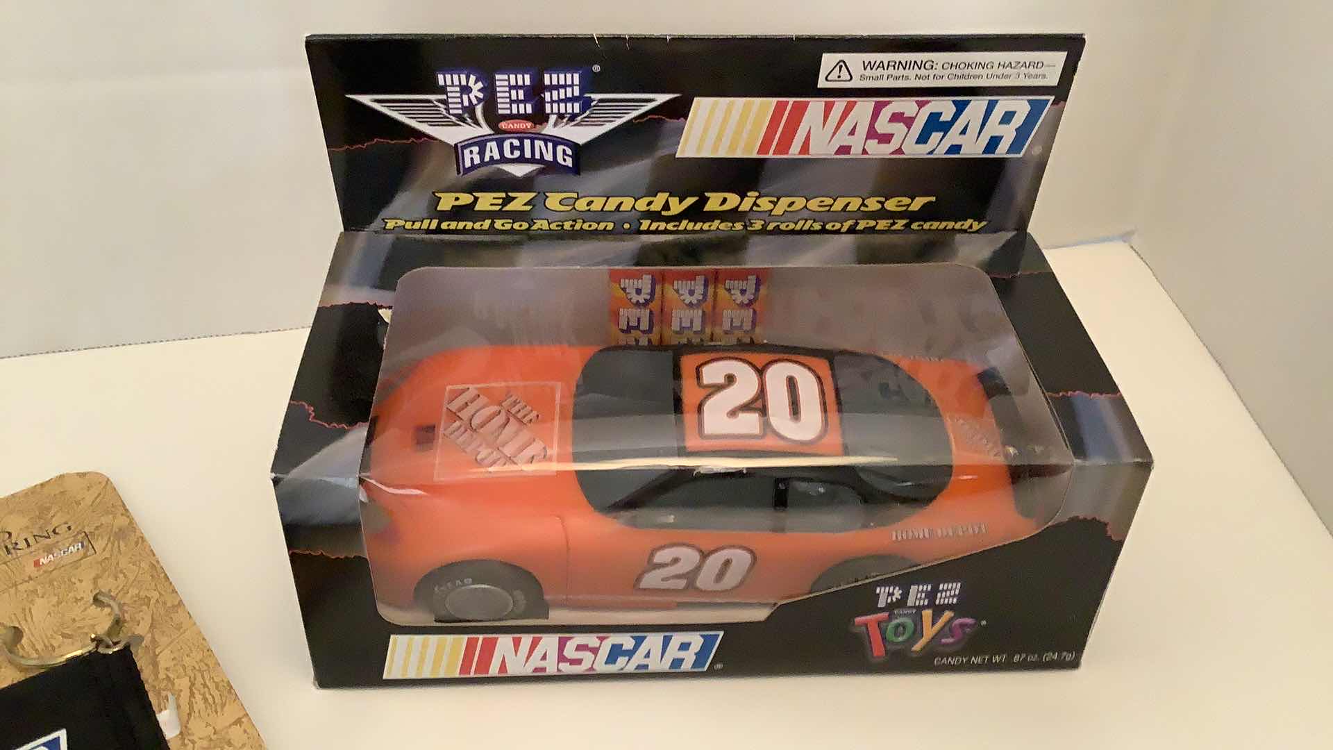 Photo 3 of NASCAR #20 PEZ CANDY DISPENSER AND CARD CASE