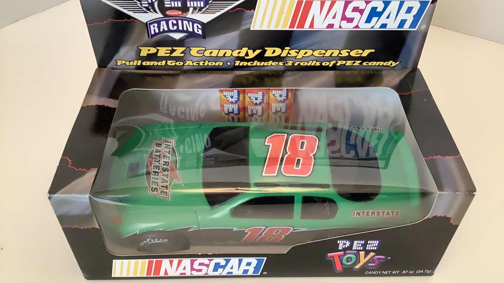 Photo 4 of NASCAR #18 PEZ CANDY DISPENSER