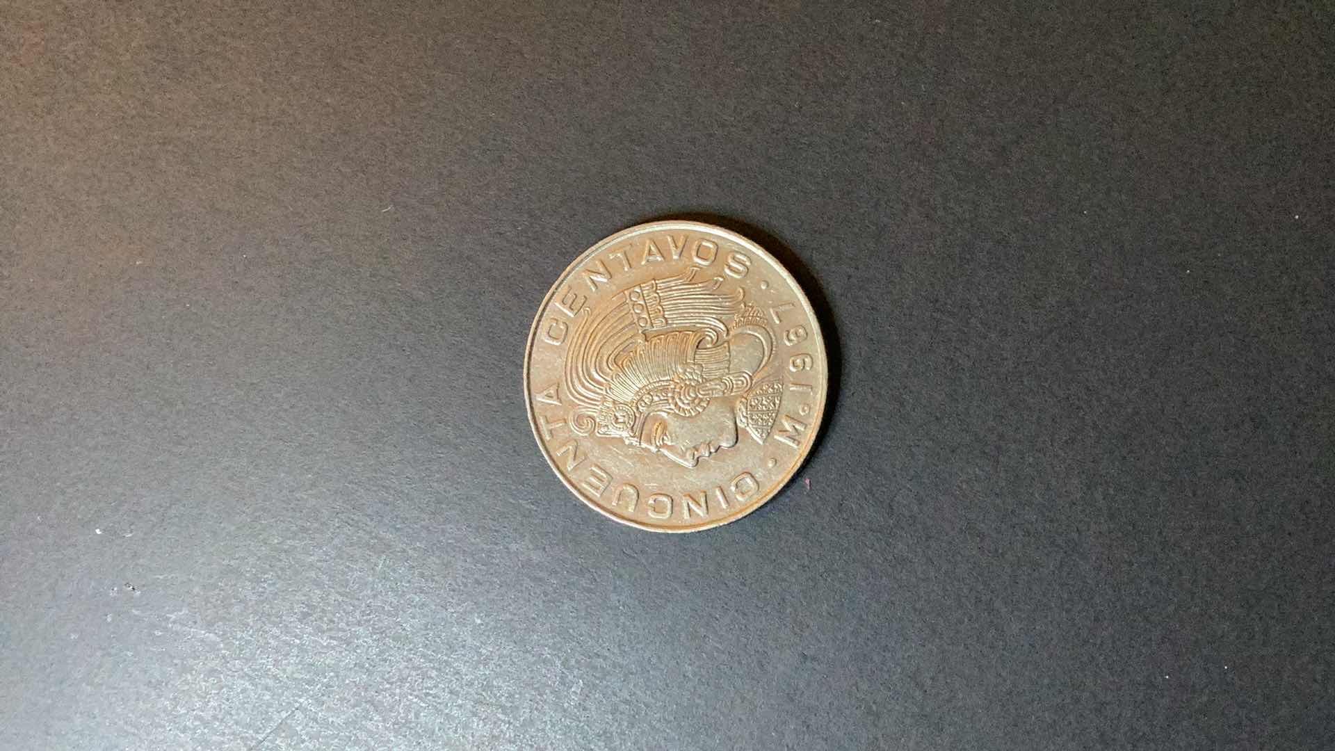 Photo 1 of MEXICO 1967 50 CENTAVOS