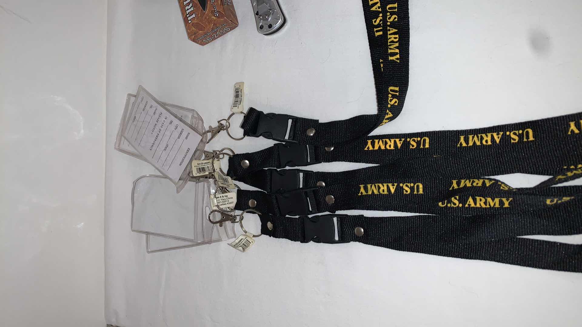 Photo 2 of SET OF U.S. ARMY LANYARDS AND TRUCK GRID II KNIFE
