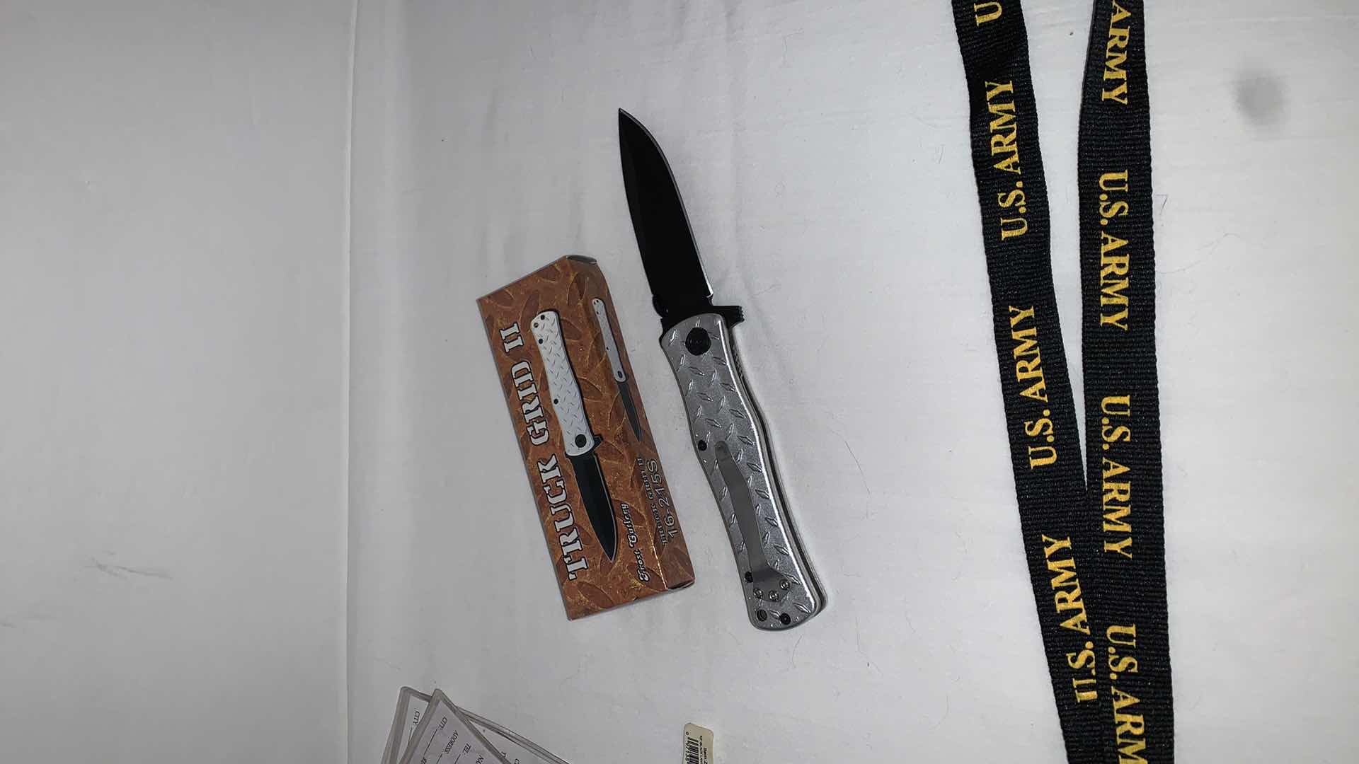 Photo 3 of SET OF U.S. ARMY LANYARDS AND TRUCK GRID II KNIFE