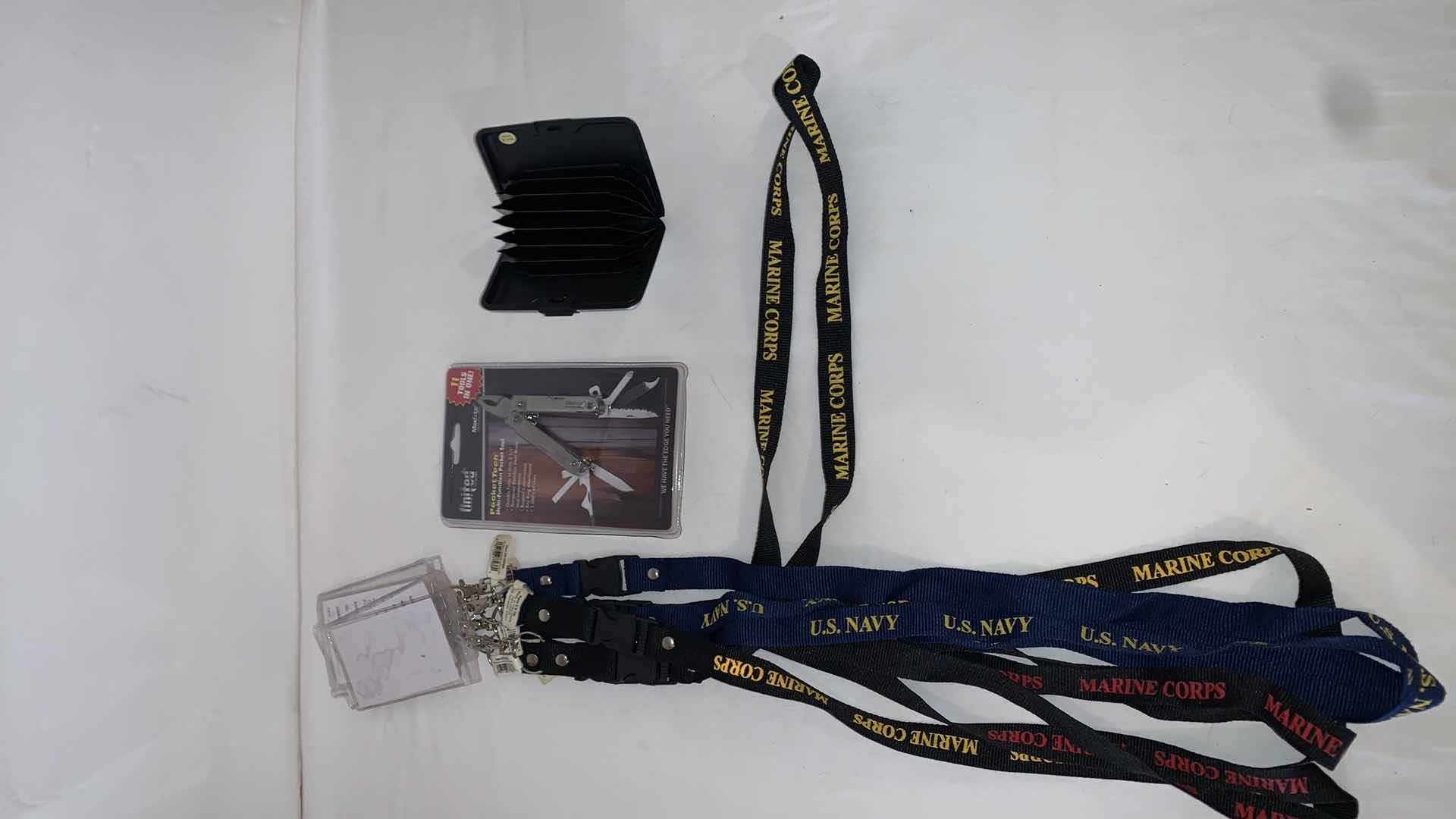 Photo 1 of SET OF USMC LANYARDS WITH POCKET TOOLS AND CARD HOLDER