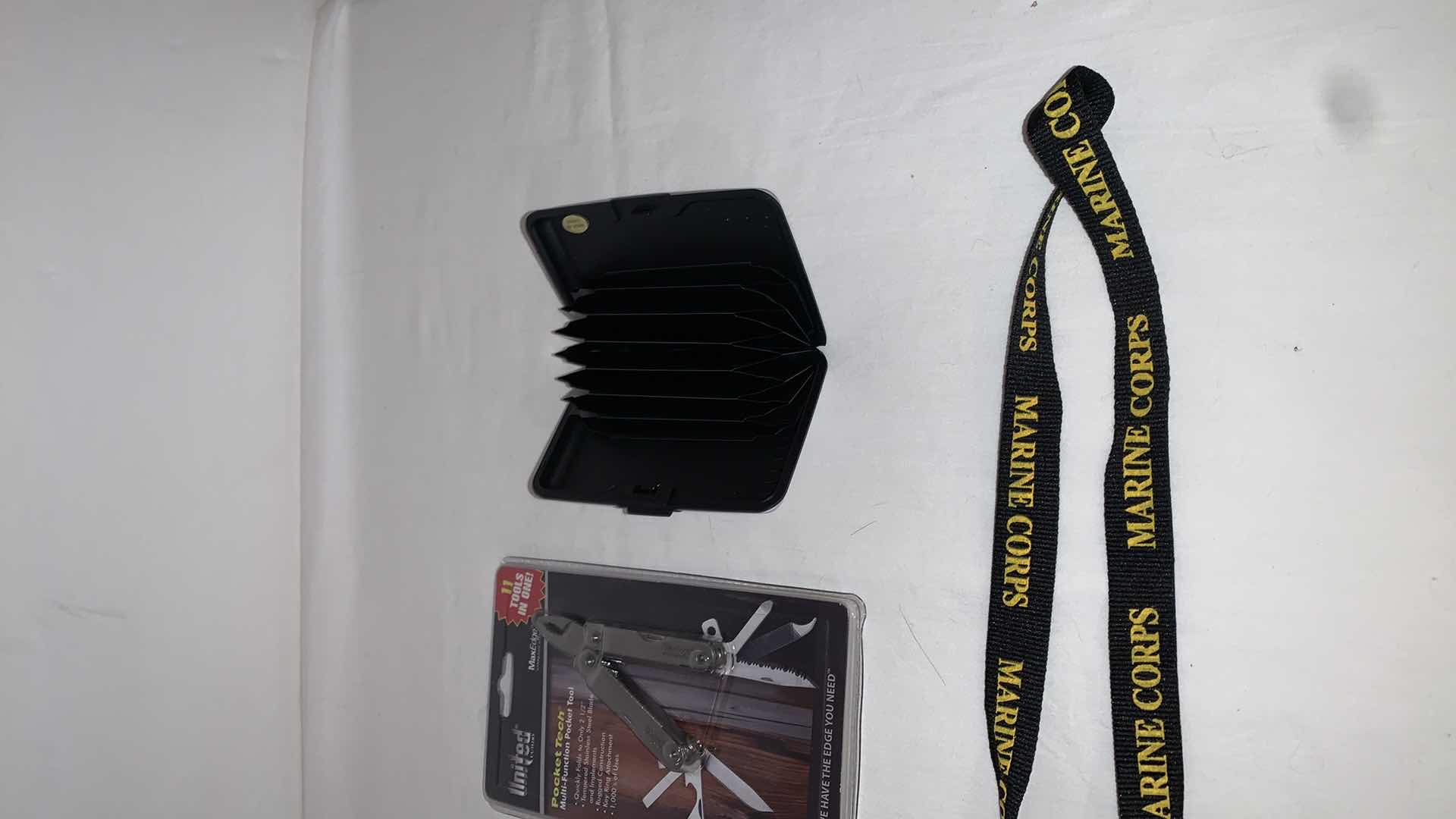 Photo 3 of SET OF USMC LANYARDS WITH POCKET TOOLS AND CARD HOLDER
