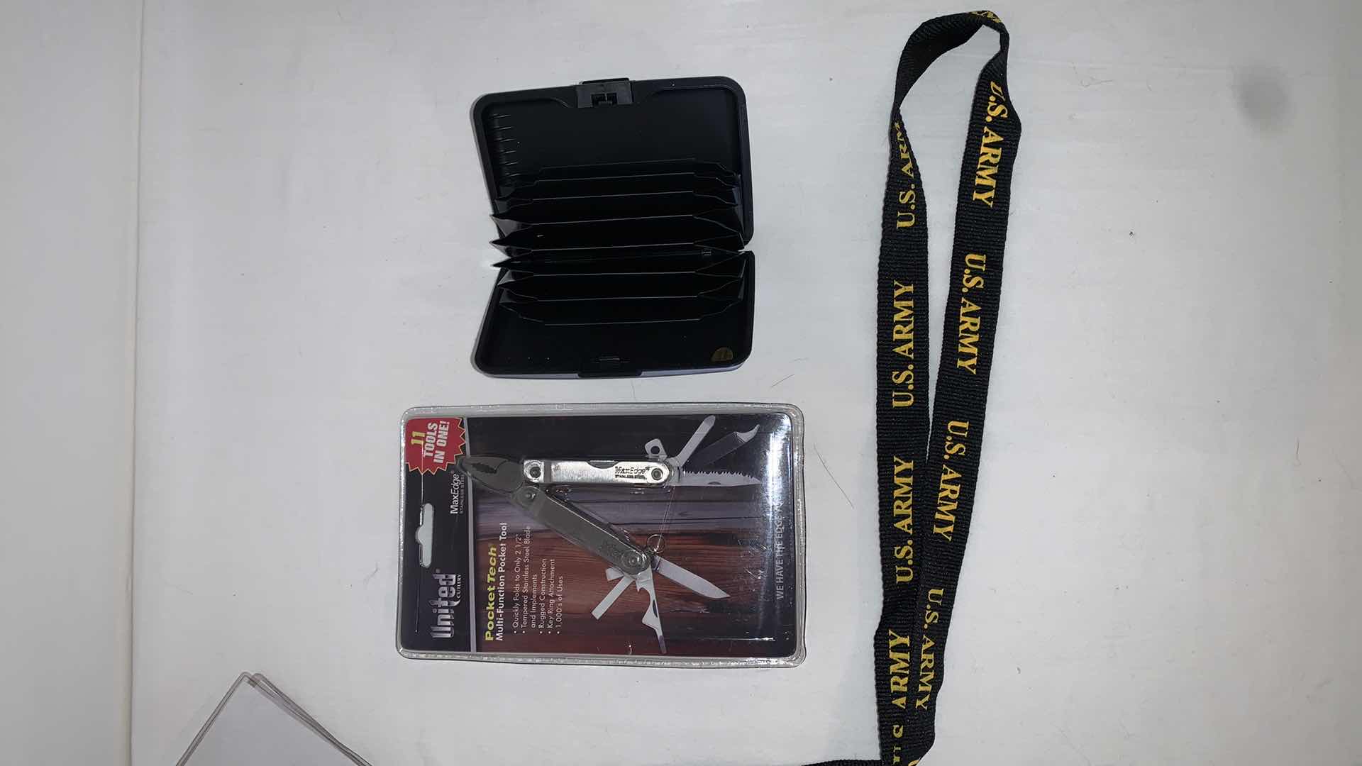 Photo 3 of SET OF U.S. ARMY LANYARDS WITH POCKET TOOLS AND CARD HOLDER