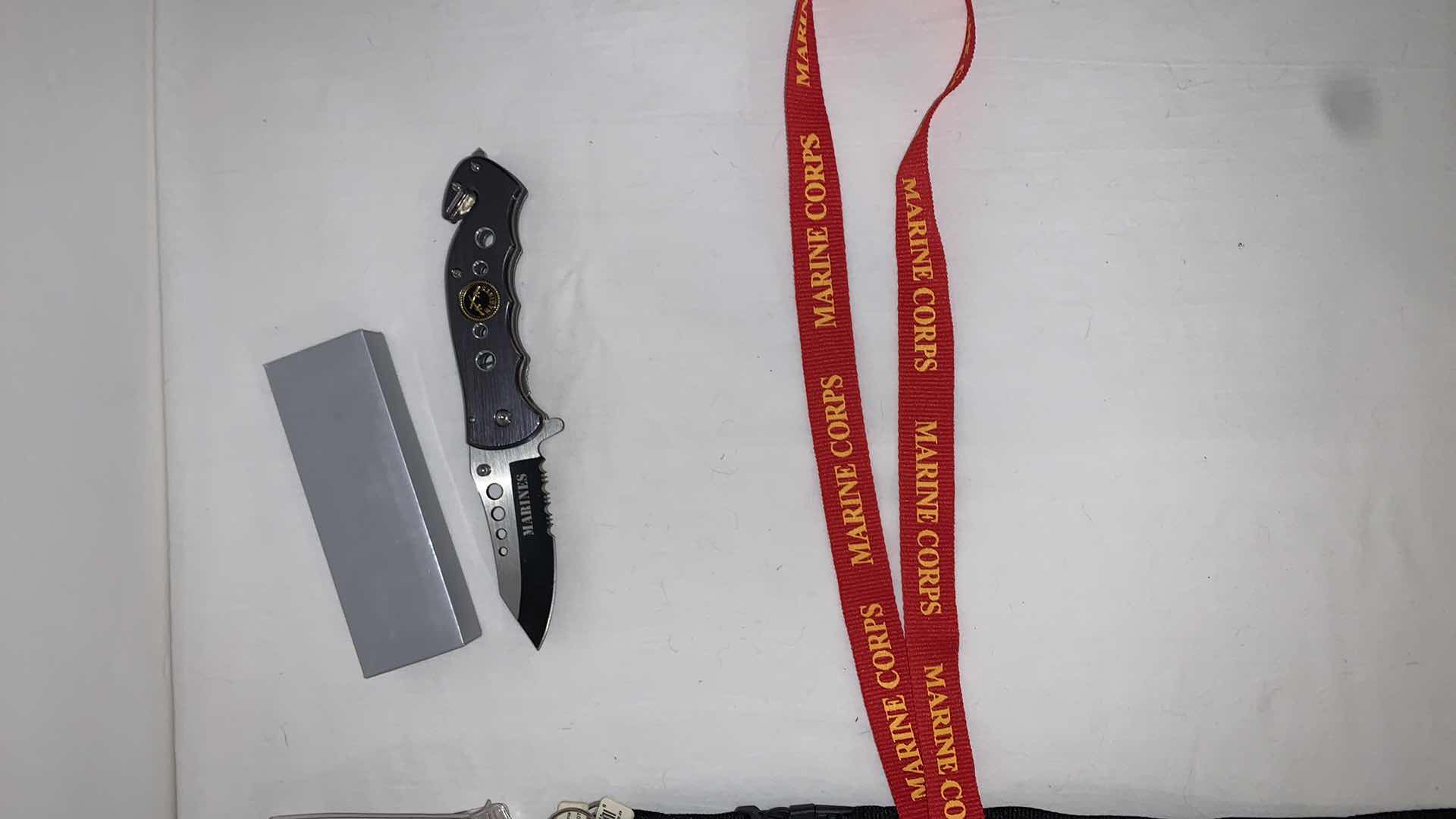 Photo 3 of SET OF USMC LANYARDS WITH USMC KNIFE