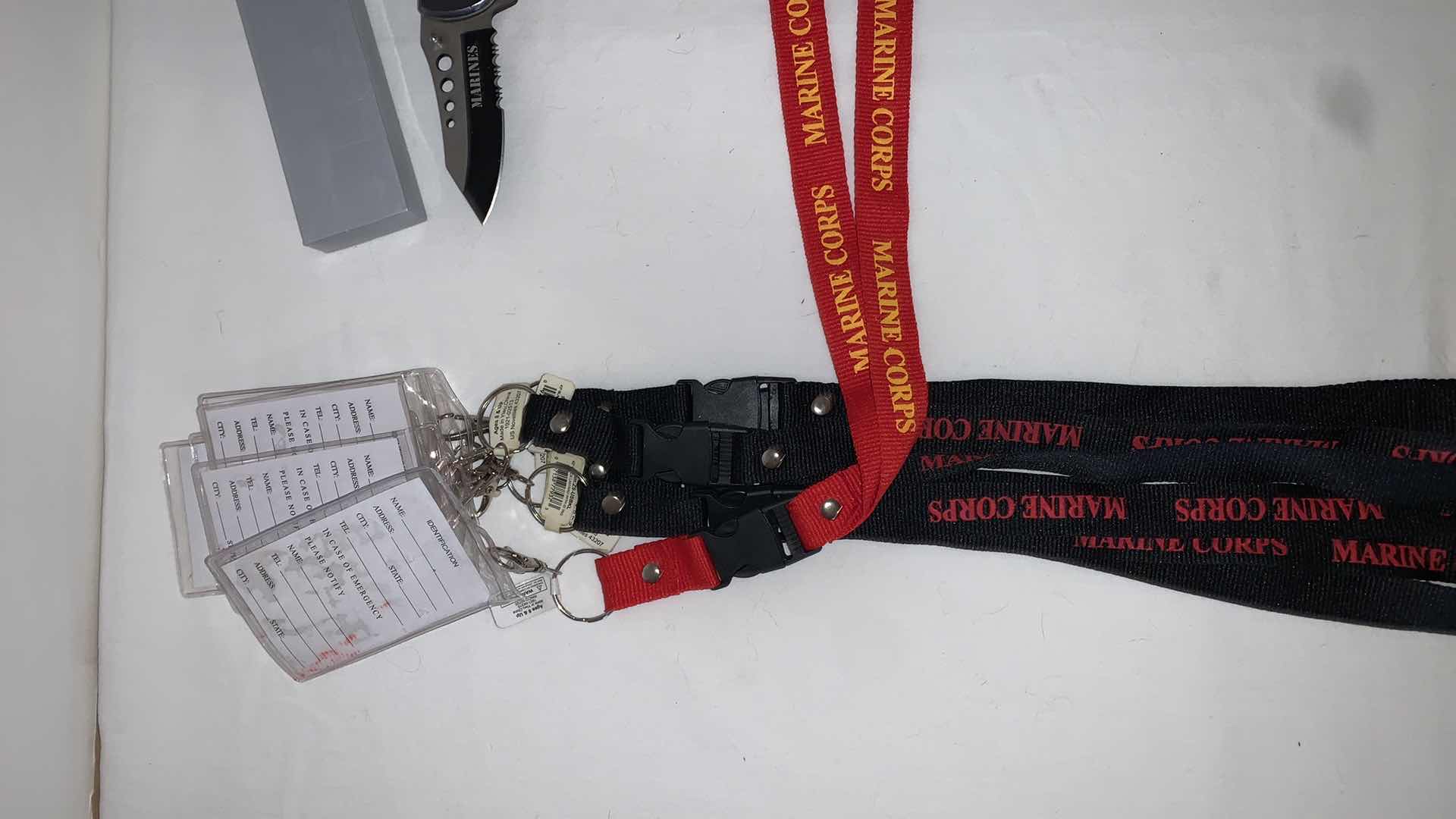 Photo 2 of SET OF USMC LANYARDS WITH USMC KNIFE