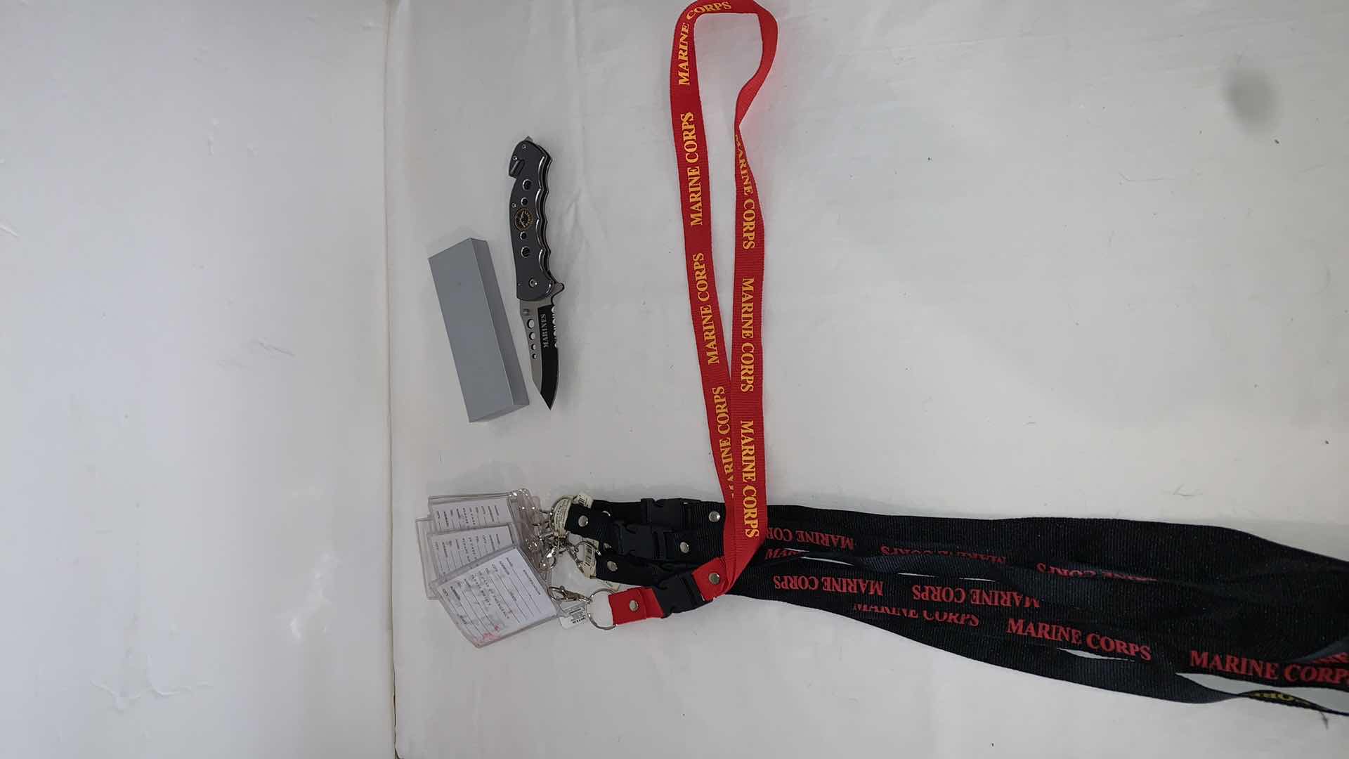 Photo 1 of SET OF USMC LANYARDS WITH USMC KNIFE