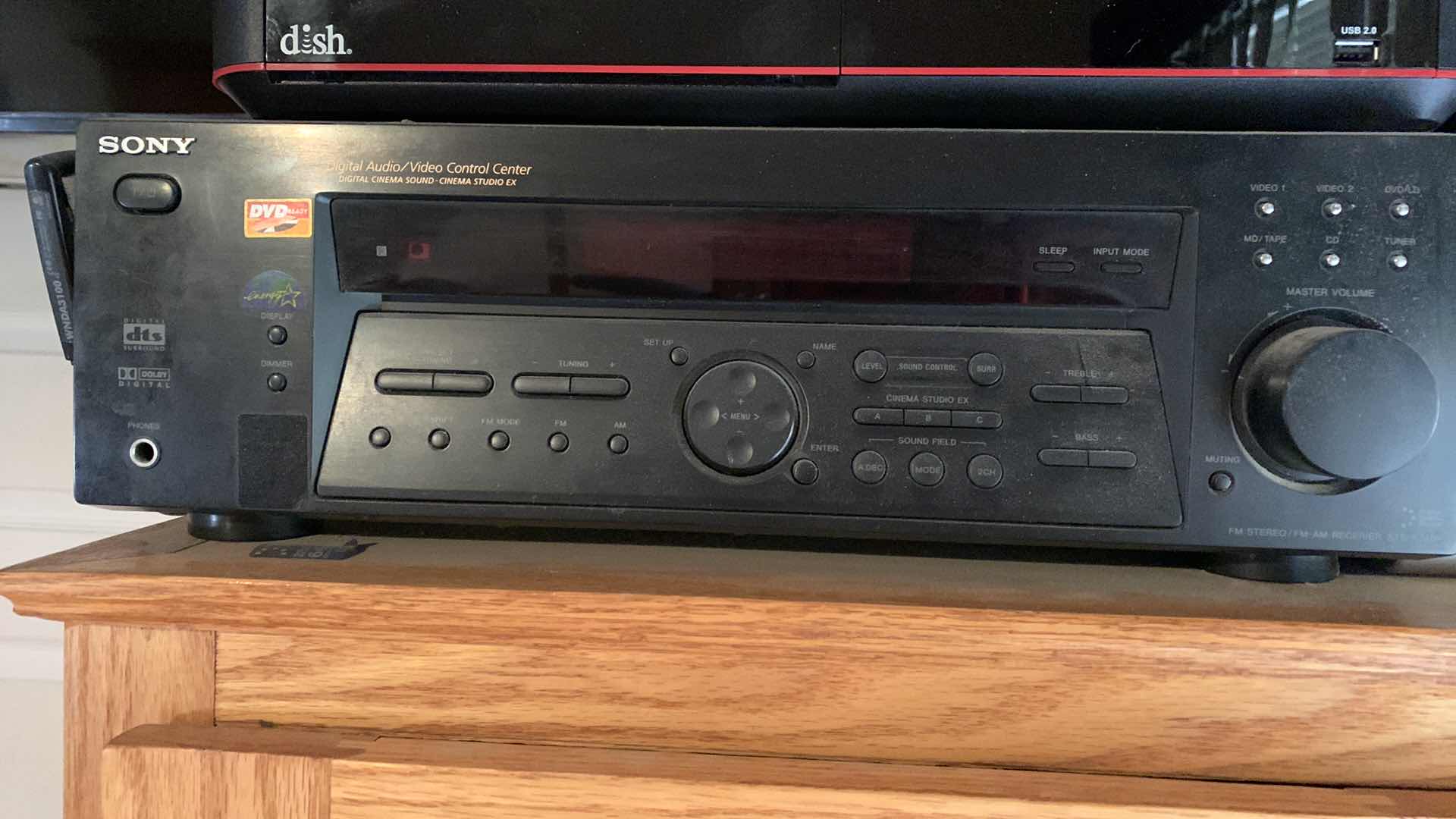 Photo 1 of SONY STERO RECEIVER STR-K740P AND PHILLIPS DVD/VHS PLAYER