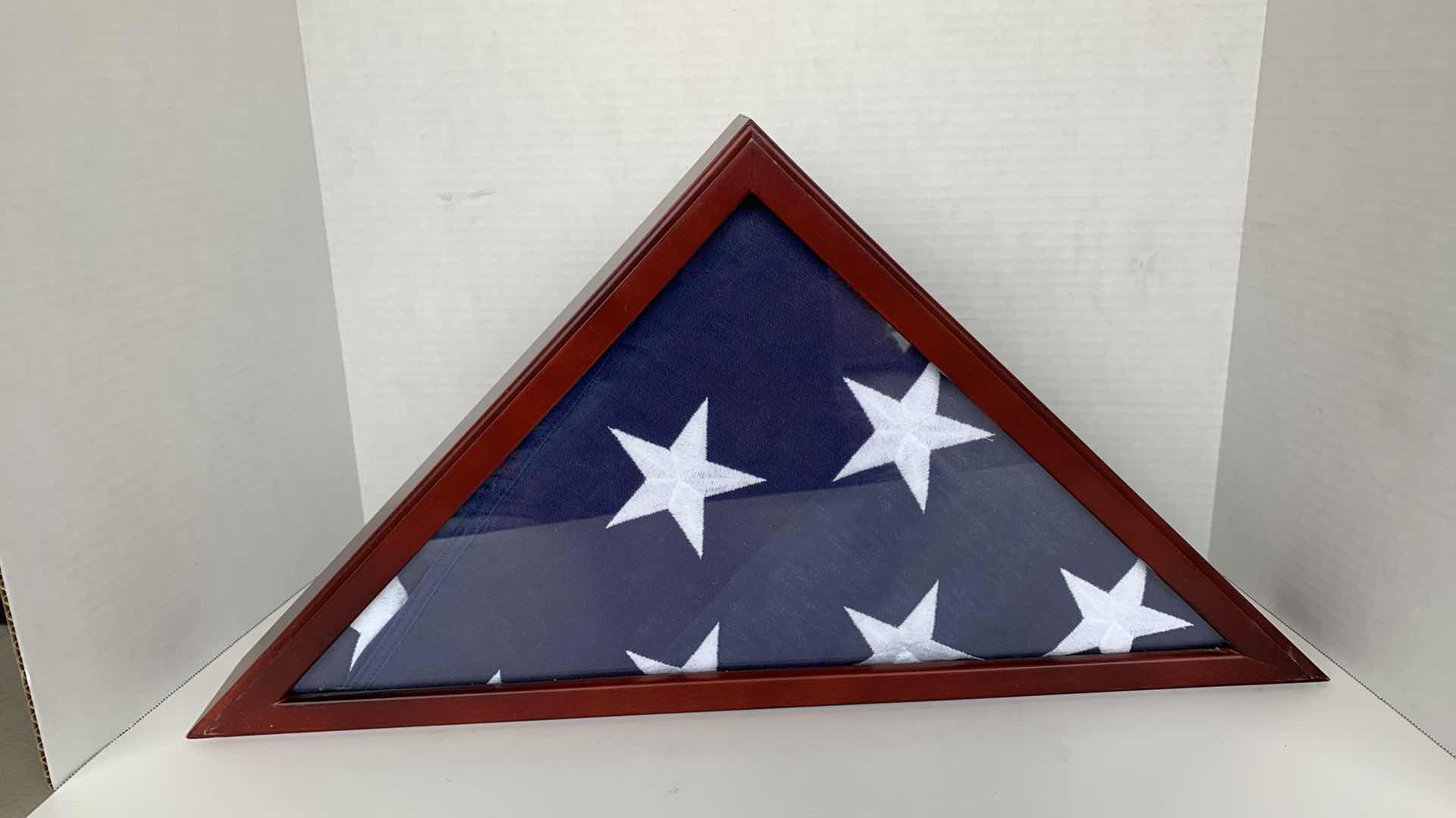 Photo 1 of HONORARY AMERICAN FLAG IN ROSEWOOD BOX 12”x 24”