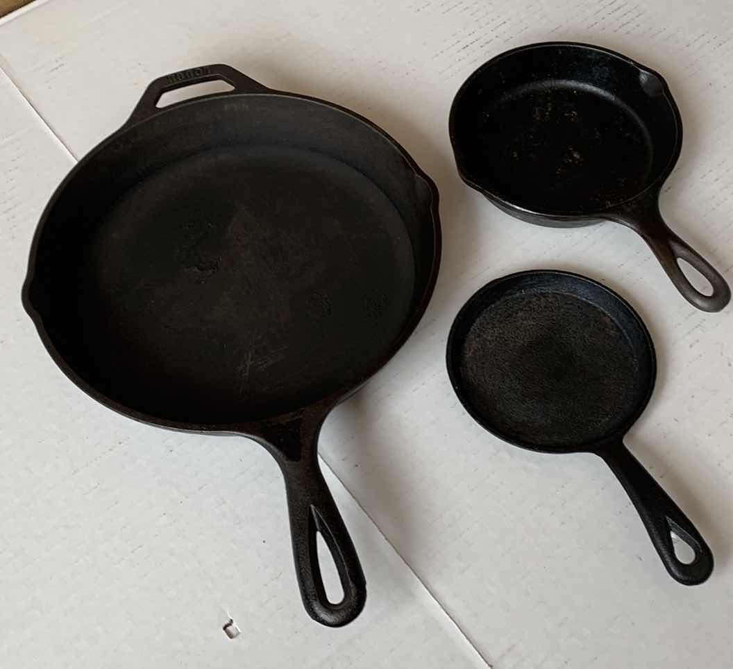 Photo 1 of 3 CAST IRON SKILLETS