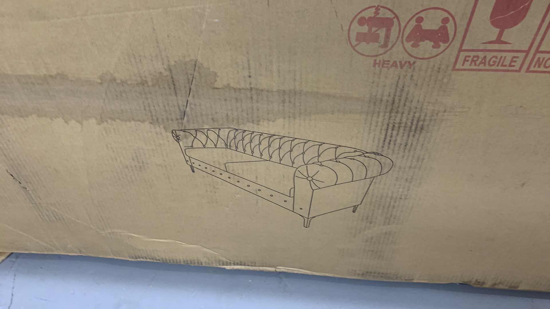 Photo 1 of CHARCOAL TUFTED SOFA 