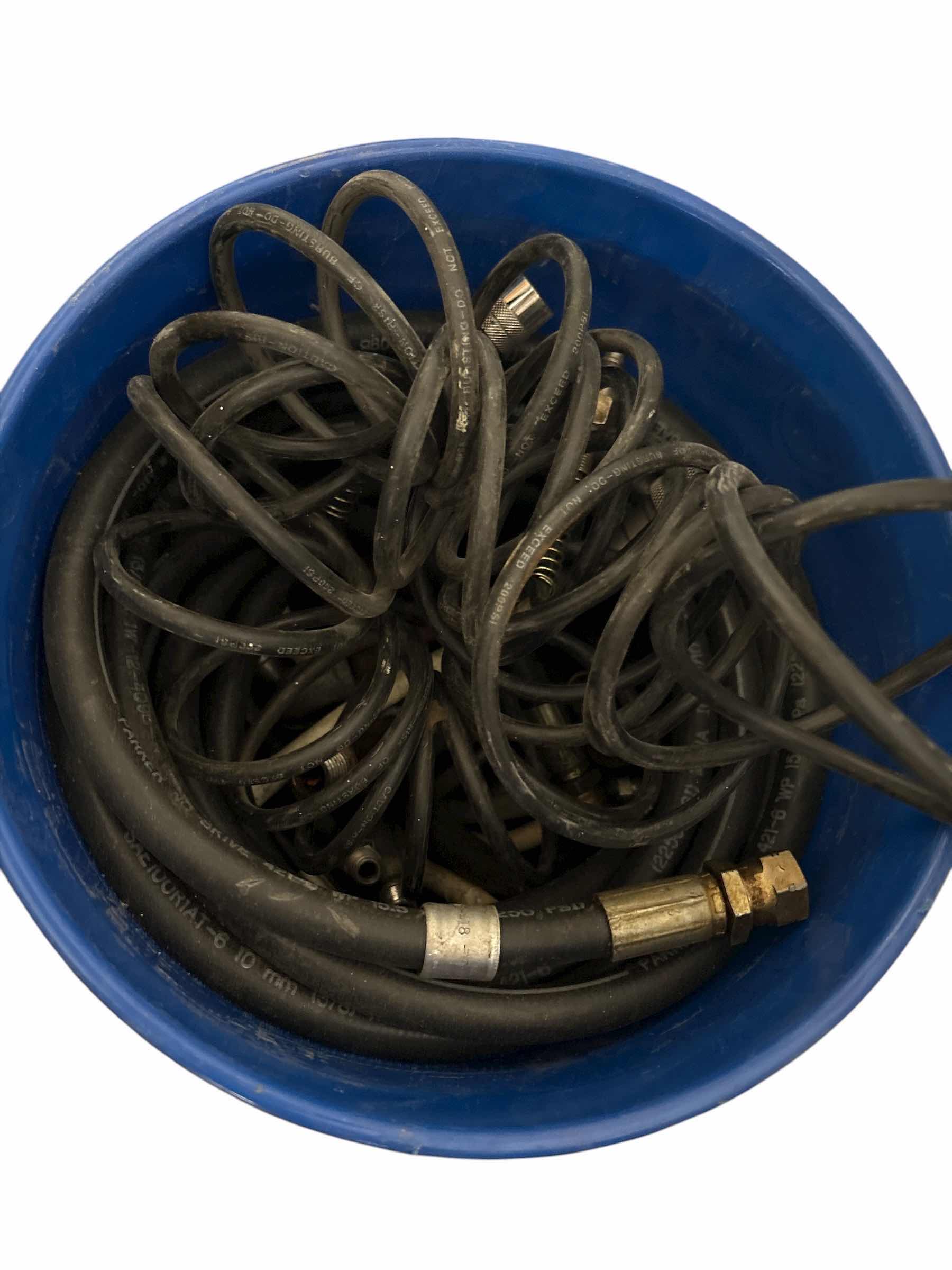 Photo 1 of BUCKET OF HYDRAULIC HOSES