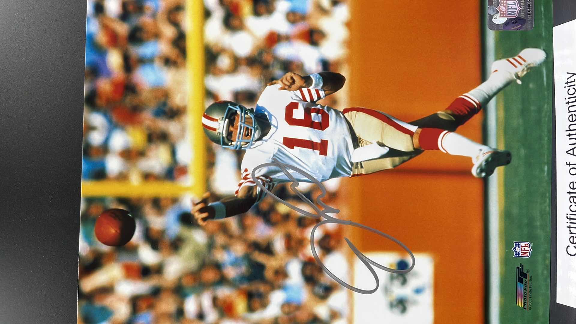 Photo 2 of JOE MONTANA 8” X 10” AUTOGRAPHED PHOTO W COA