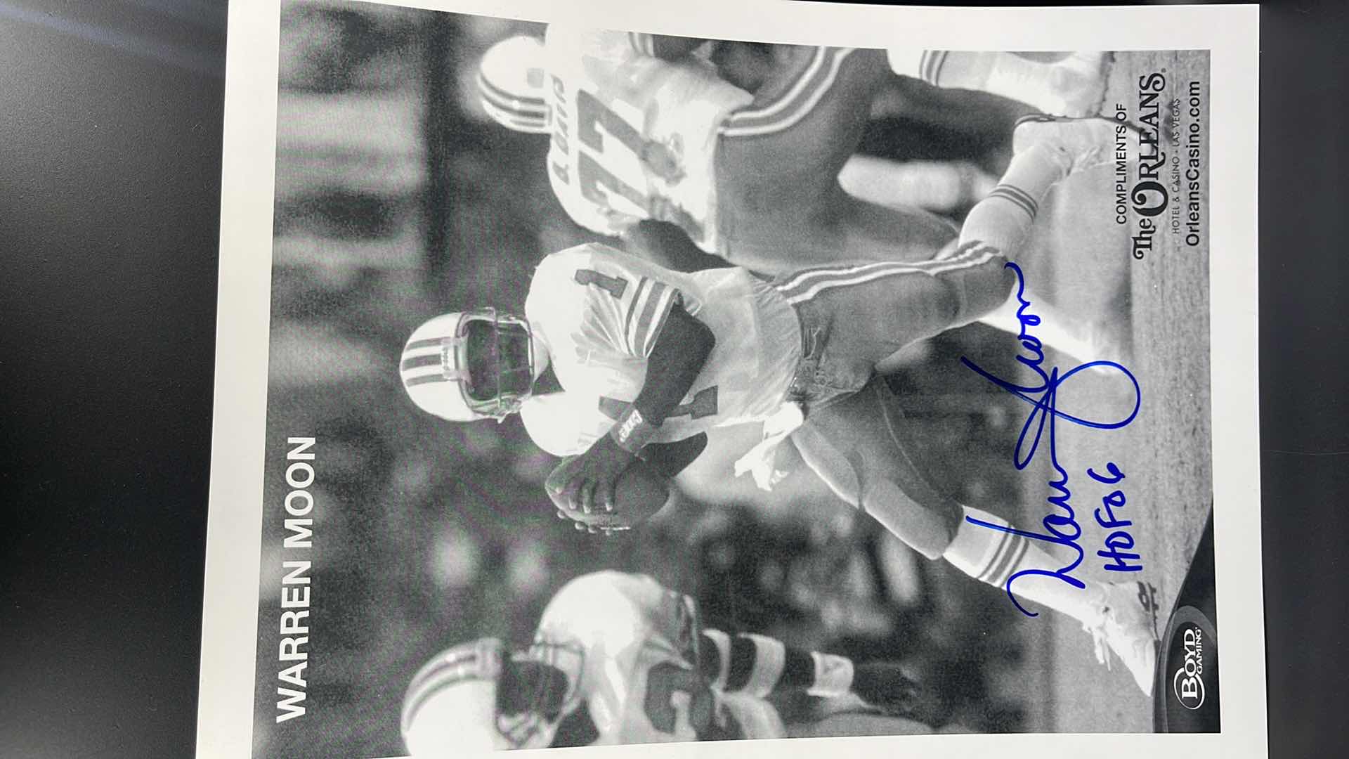 Photo 1 of WARREN MOON 8” X 10” AUTOGRAPHED PHOTO