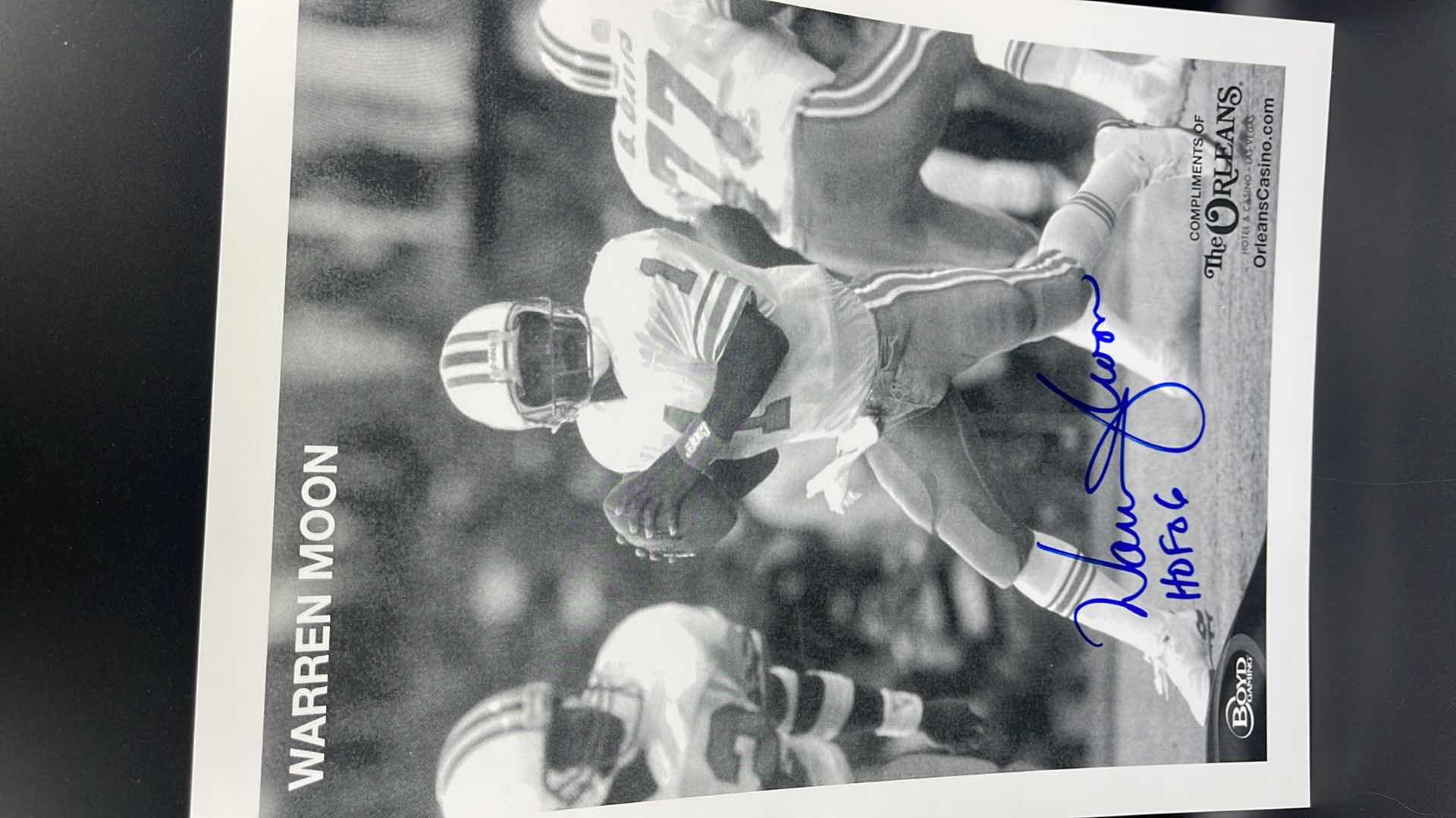 Photo 2 of WARREN MOON 8” X 10” AUTOGRAPHED PHOTO