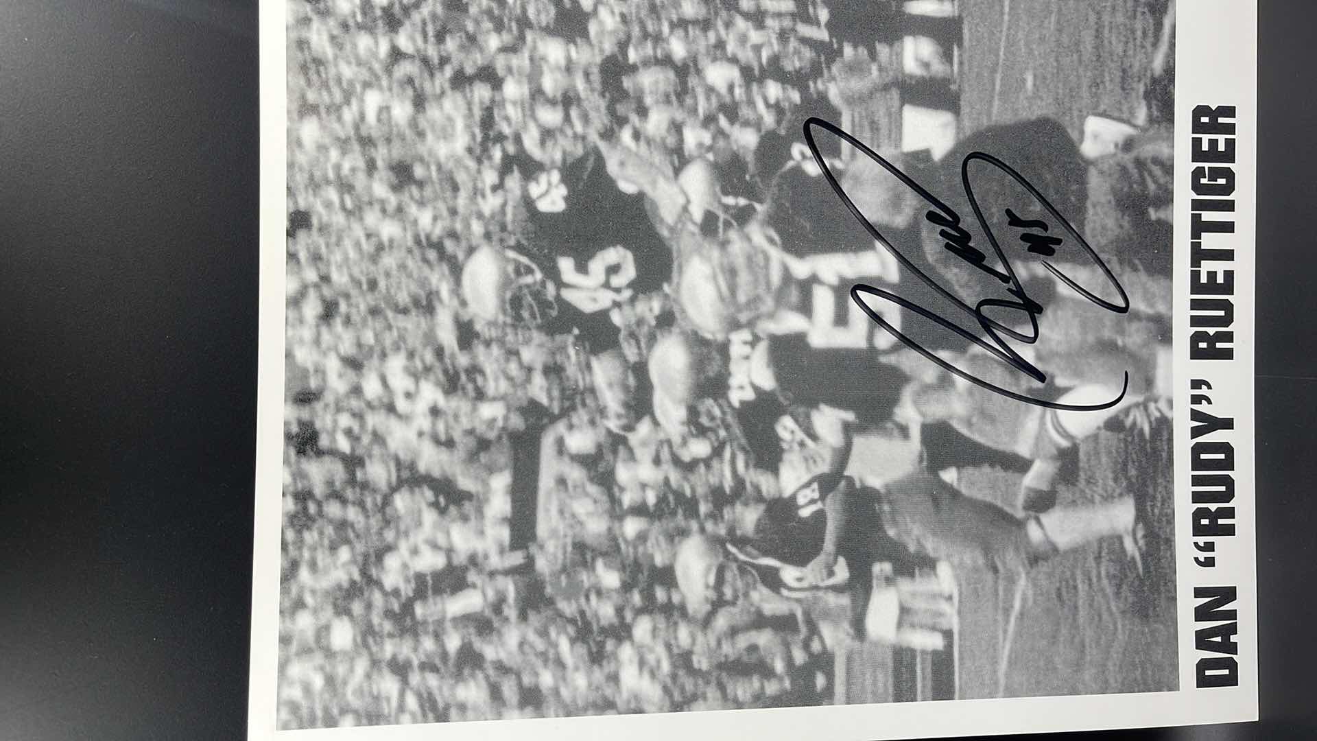 Photo 1 of RUDY 8” X 10” AUTOGRAPHED PHOTO