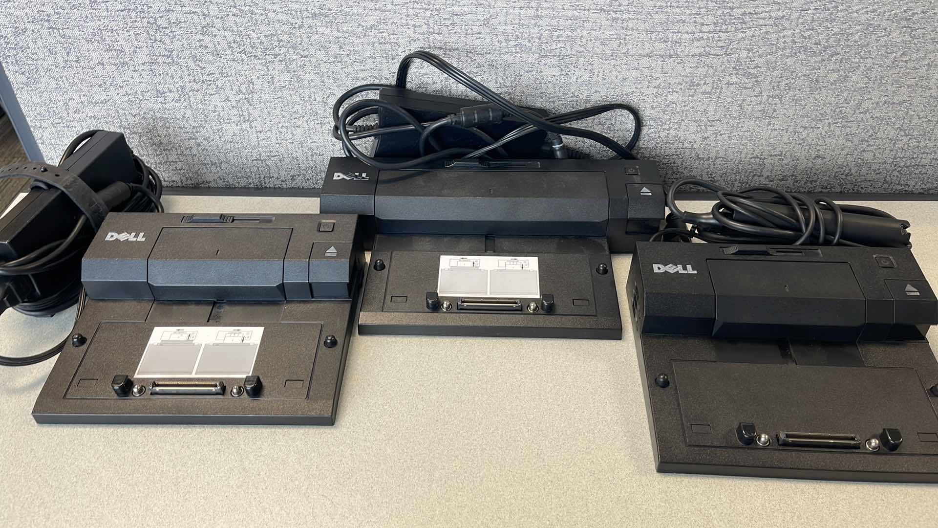 Photo 1 of 3 PC DELL DOCKING STATIONS APPROX VALUE $120