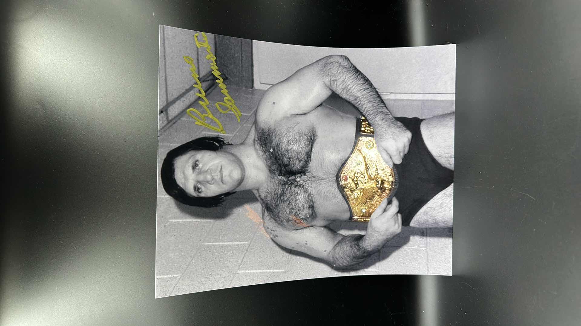 Photo 1 of WWE LEGEND BRUNO SAMMARTINO 8” X 10” AUTOGRAPHED PHOTO