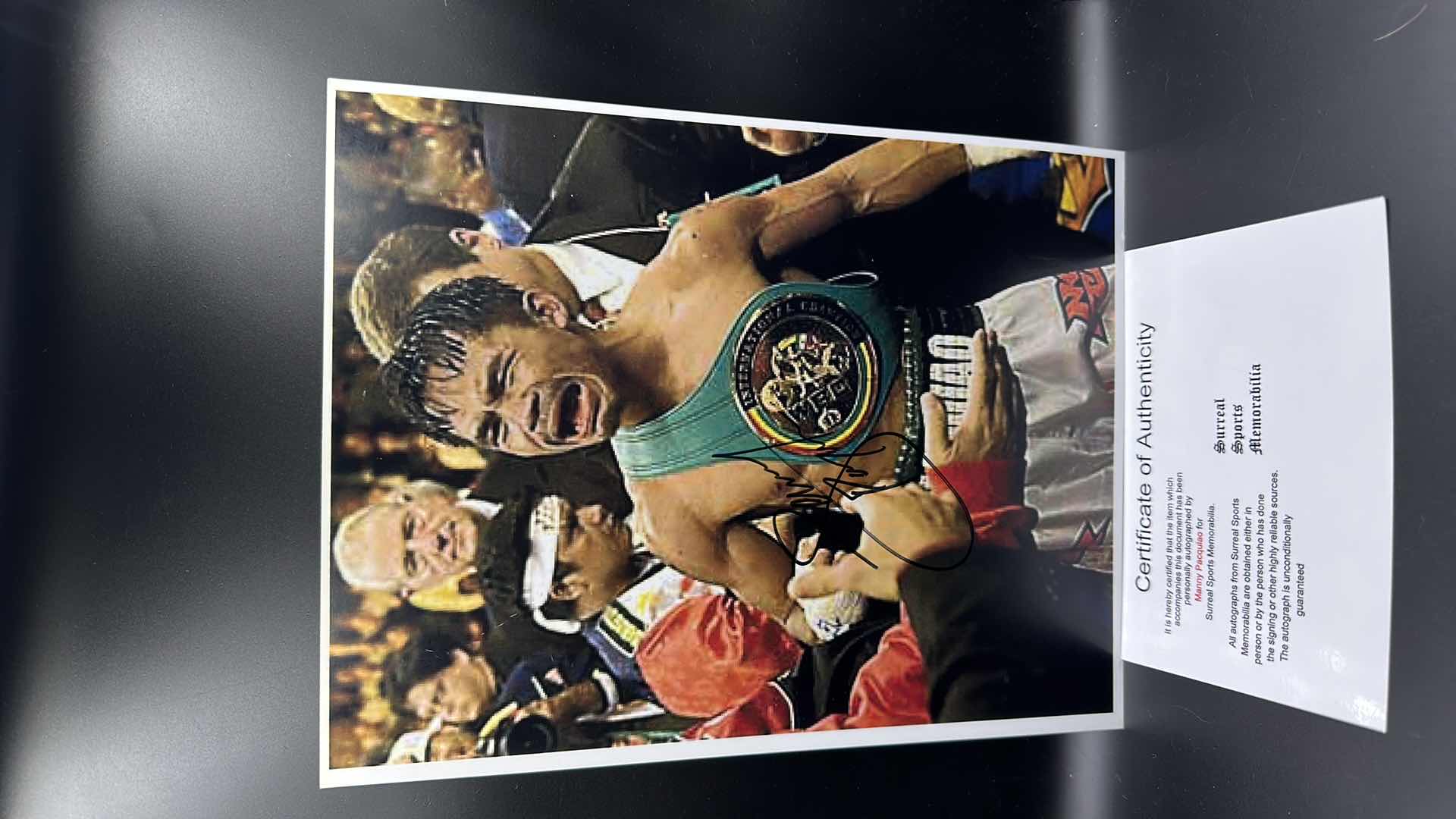 Photo 1 of MANNY PACQUIAO 8” X 10” AUTOGRAPHED PHOTO W COA