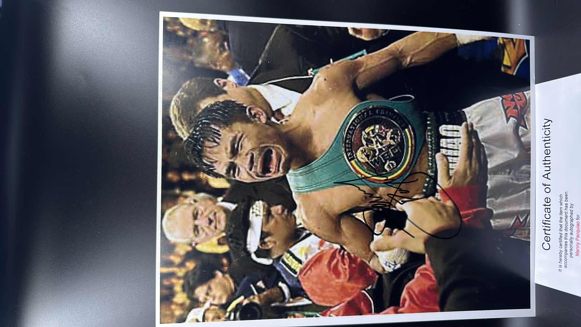 Photo 2 of MANNY PACQUIAO 8” X 10” AUTOGRAPHED PHOTO W COA