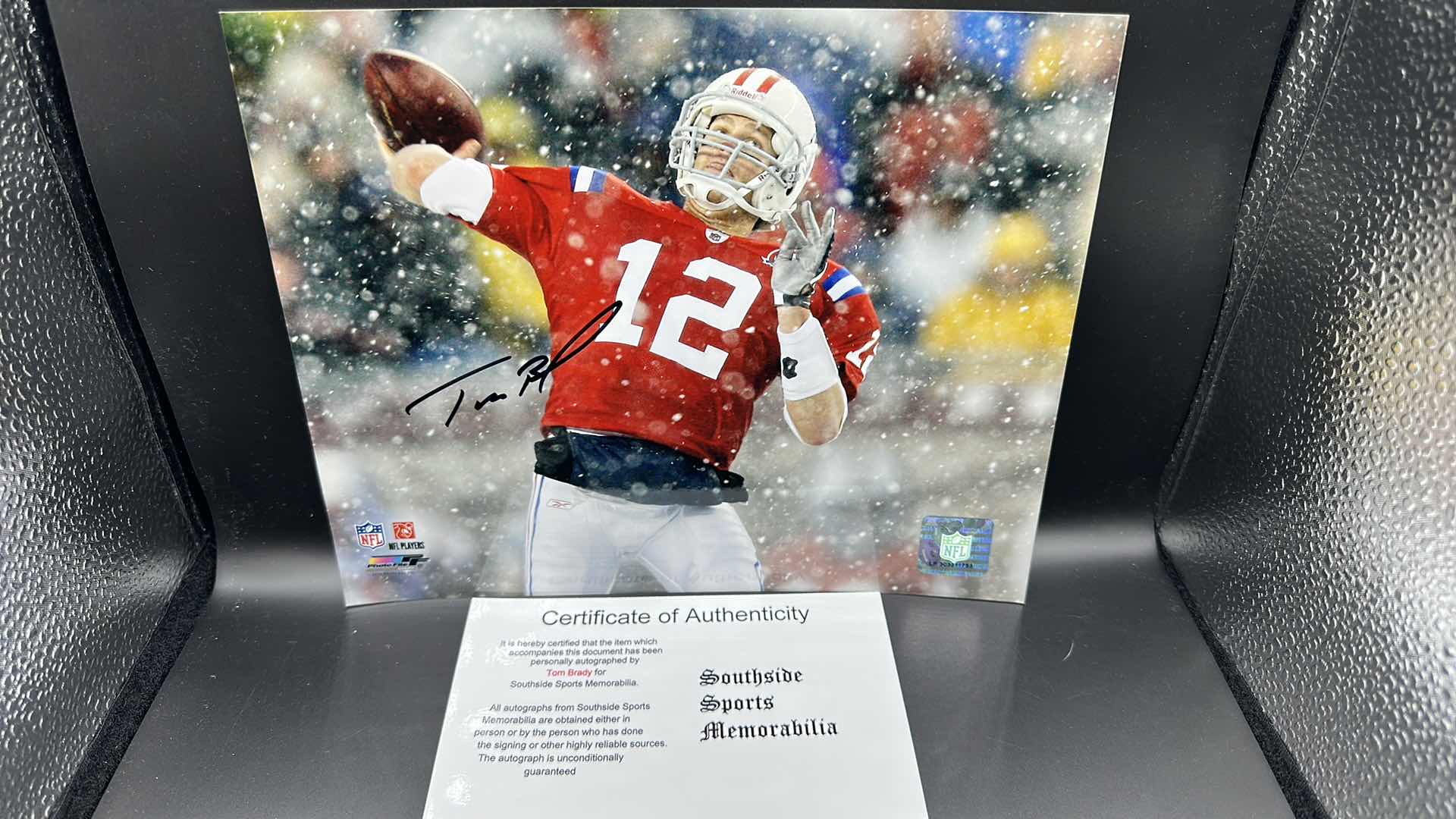 Photo 1 of TOM BRADY 8” X 10” AUTOGRAPHED PHOTO W COA