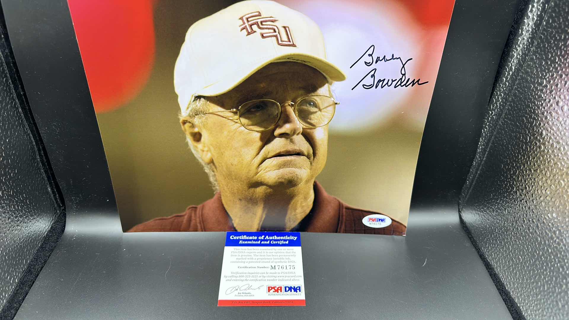 Photo 1 of BOBBY BOWDEN 8” X 10” AUTOGRAPHED PHOTO W COA