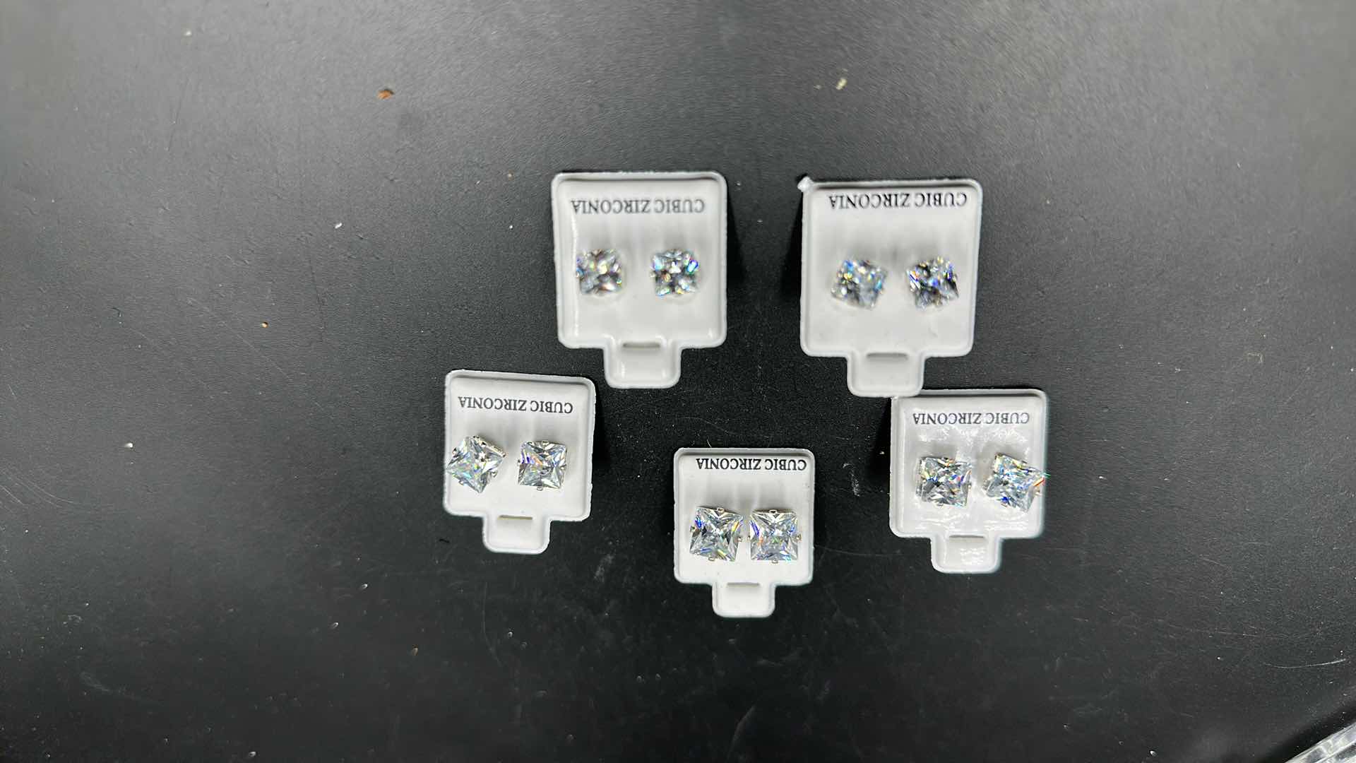 Photo 1 of 5 PC CUBIC ZIRCONIA EARING SETS