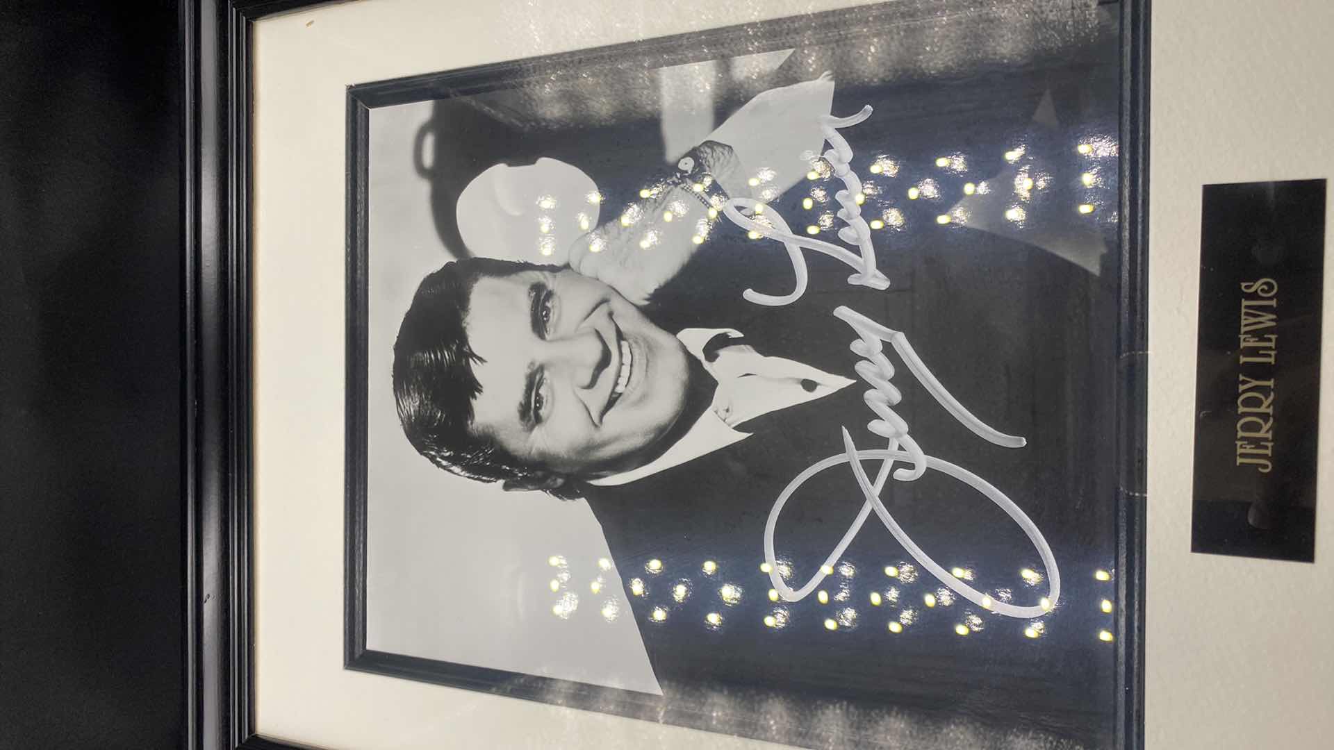 Photo 1 of JERRY LEWIS AUTOGRAPHED 8”X10” FRAMED PHOTO