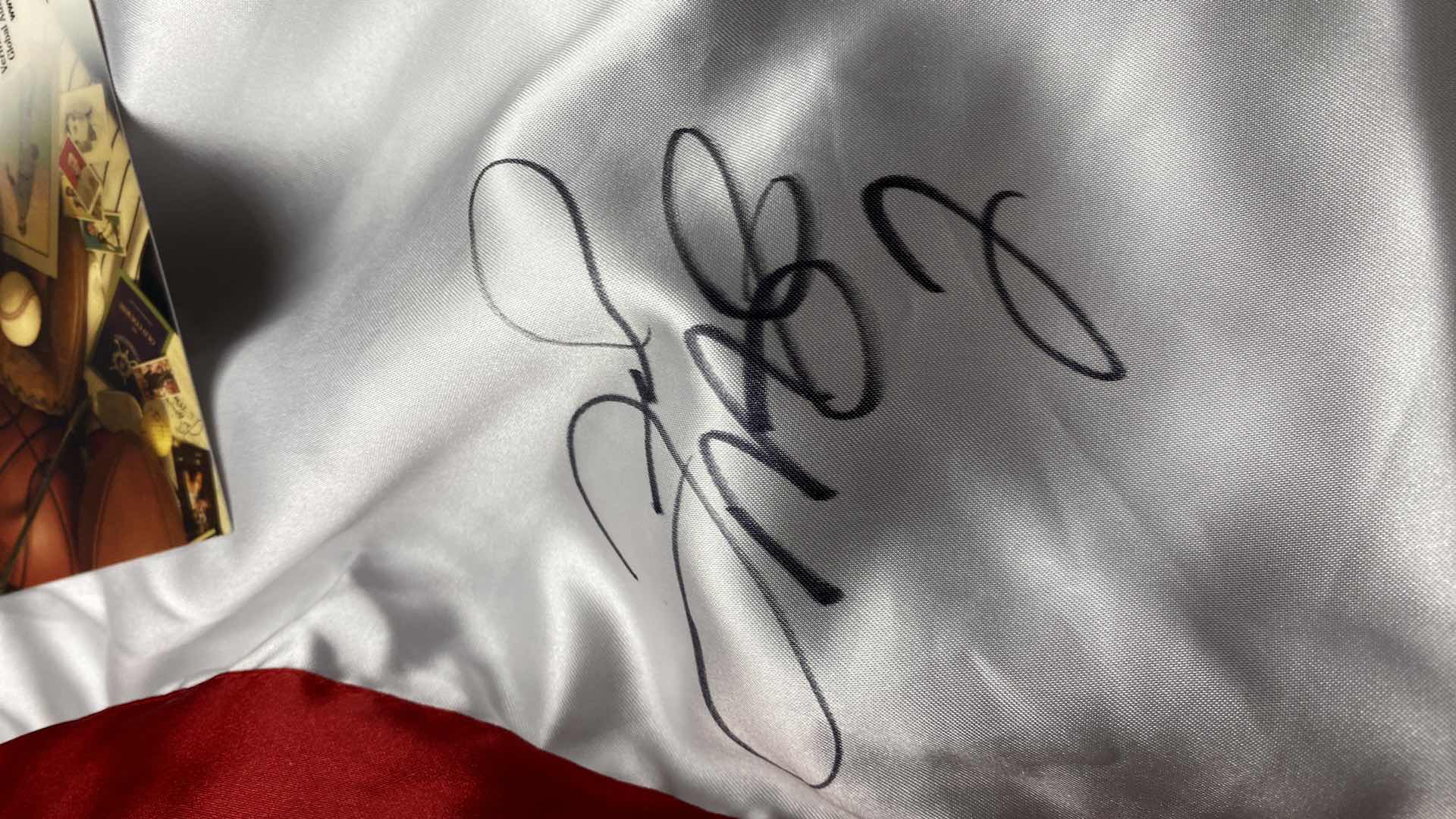 Photo 6 of RARE FLOYD MAYWEATHER & OSCAR DE LA HOYA AUTOGRAPHED BOXING TRUNKS